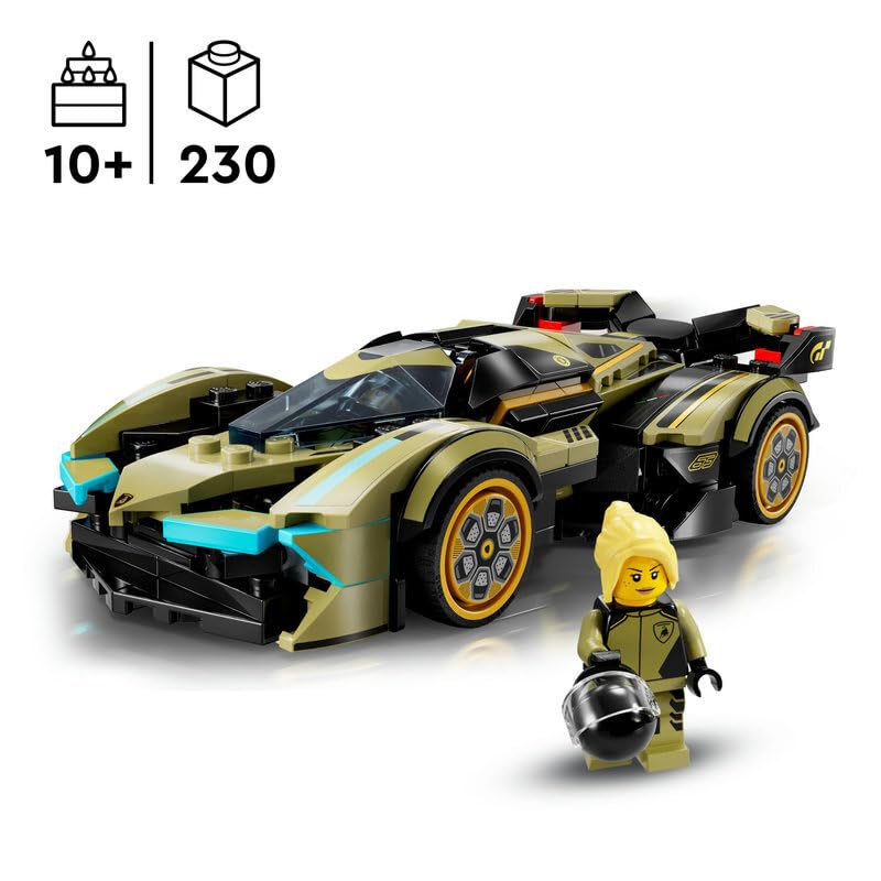 LEGO 76923 Lamborghini Countach LPI 800-4 Super Sports Car Building Set - 1:8 Scale Model Kit with Display Stand, Collector's Item for Adults & Teens | Perfect for Home Decoration, Office Display, and Car Enthusiast Gifts