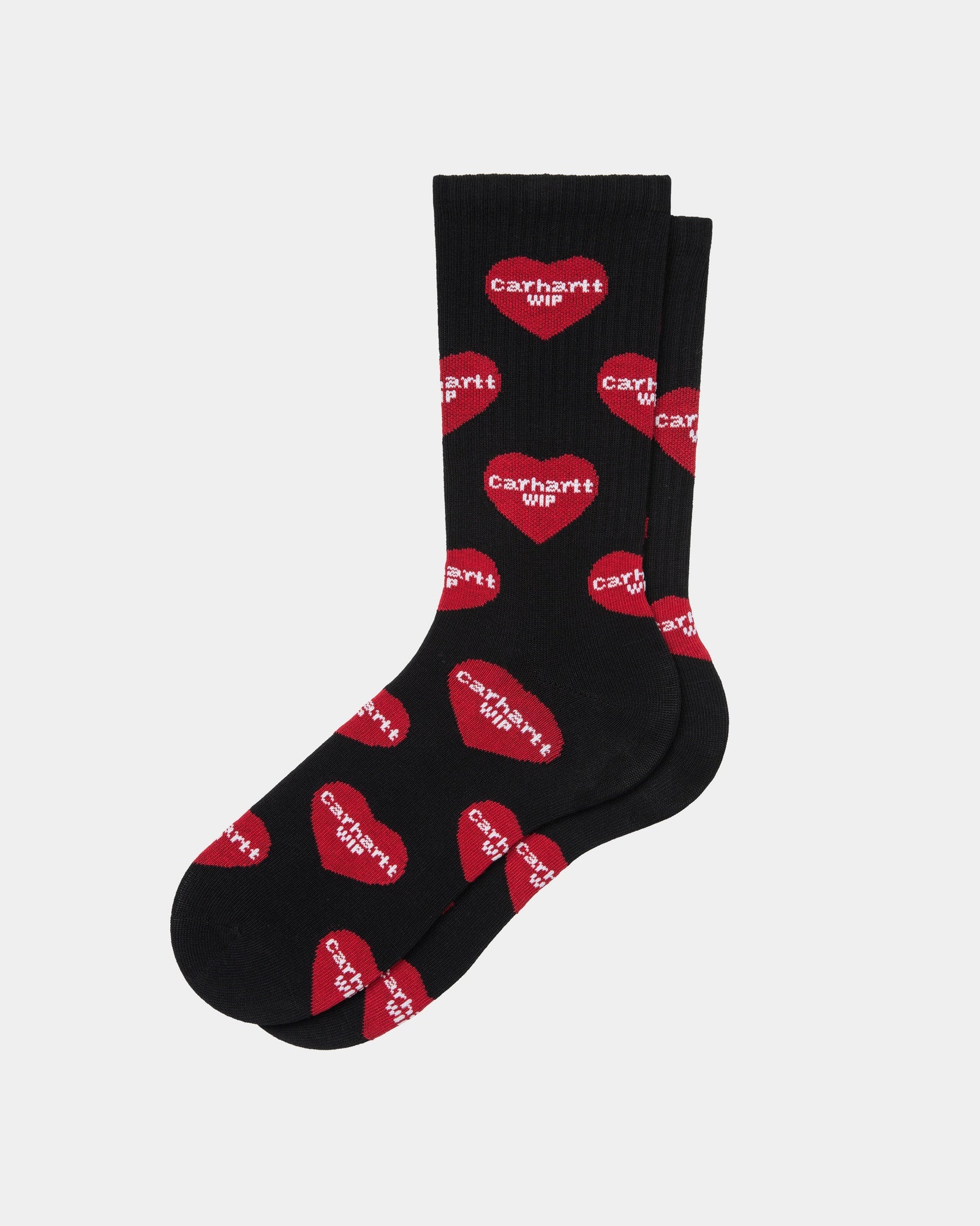Heart Logo Socks for Women & Men - Soft Comfortable Black Casual Socks for Everyday Wear, Gym, Workout & Gifts