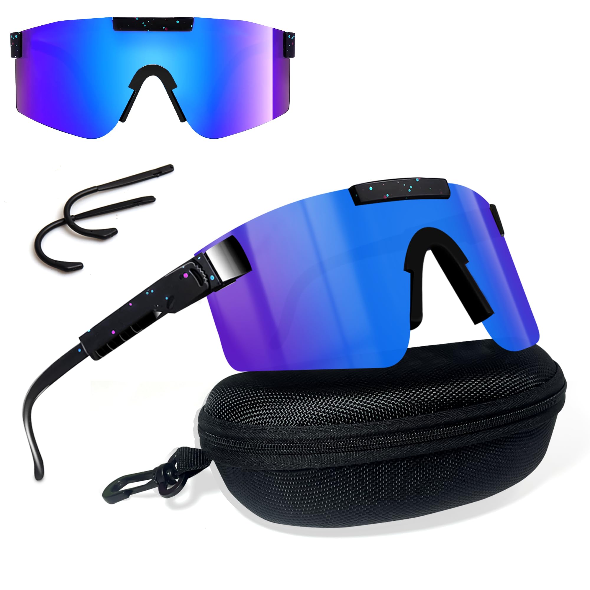 Fast Glasses - Polarized UV400 Sports Sunglasses for Men & Women | Cycling, Running, Golf & Ski Glasses | Outdoor Activity Eyewear for Rave, Biking & More