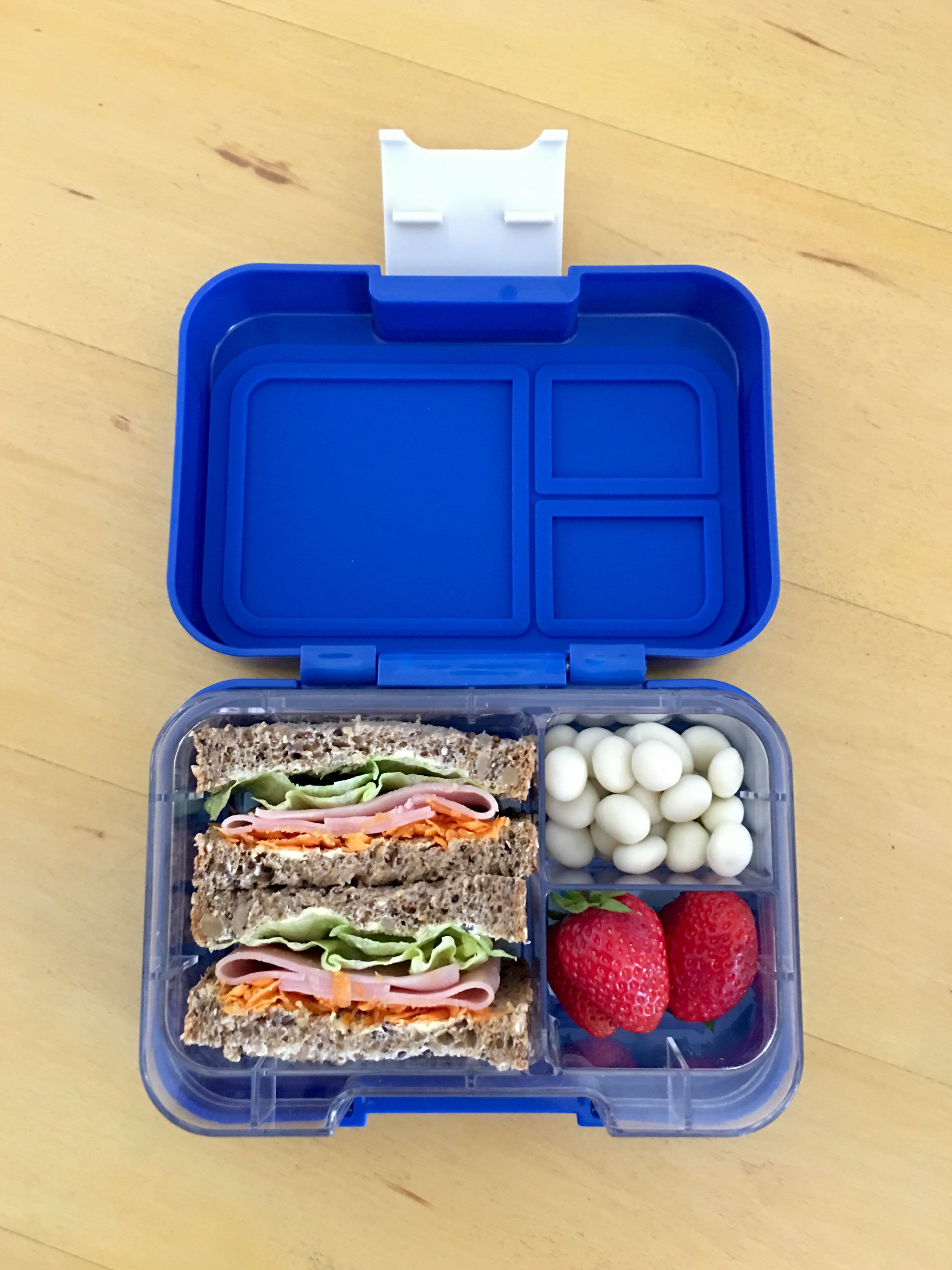 Munchbox Munchi Snack Size Bento Lunch Box - Seaside Blue - Perfect for School, Office, Picnics & Travel