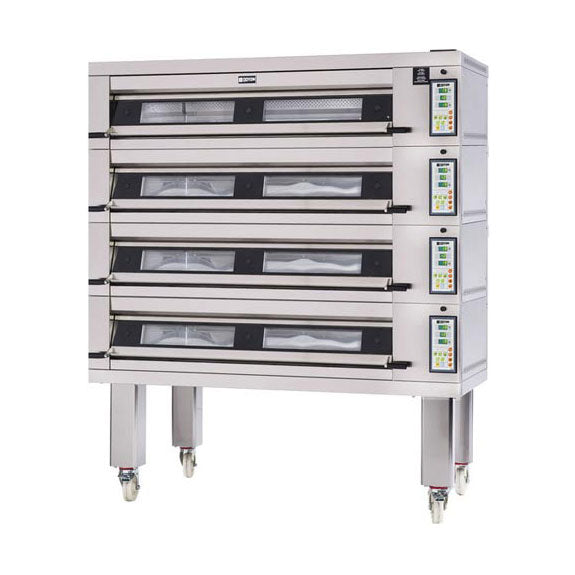 Premium Doyon 3T 4-Deck Artisan Stone Pizza Oven - Commercial Grade for Restaurants, Pizzerias & Catering - Perfect for Baking Bread, Pizza & Pastries