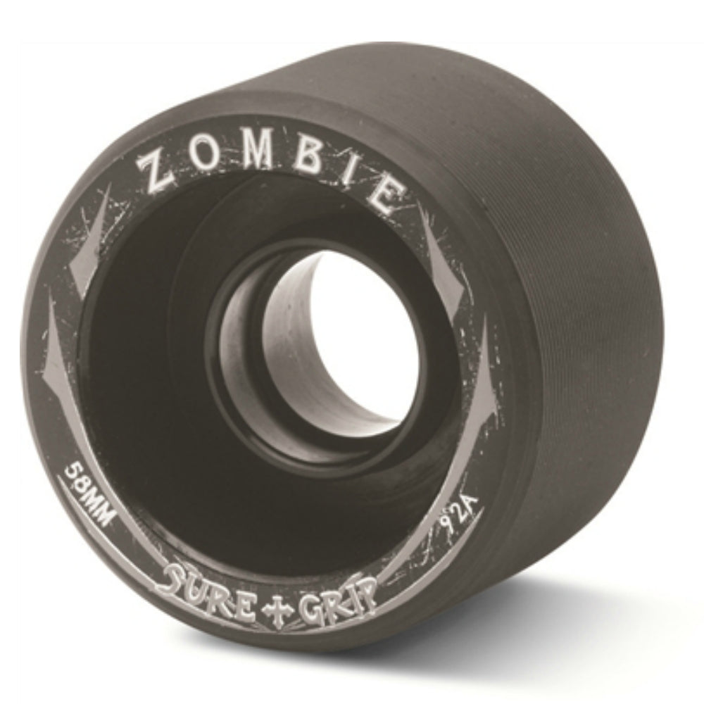 Sure Grip Zombie Quad Roller Skate Wheels - 4 Pack for Indoor & Outdoor Skating, Rink, Park, and Derby Use