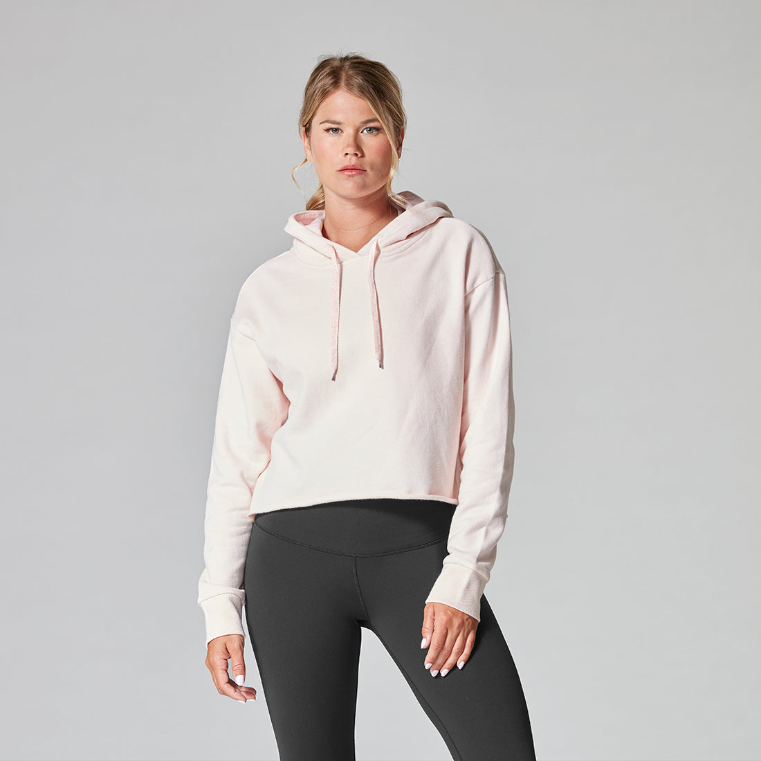 Tavi Noir Semi Cropped Hoodie for Women - Stylish Oversized Pullover Sweatshirt | Perfect for Casual Outfits, Streetwear & Loungewear