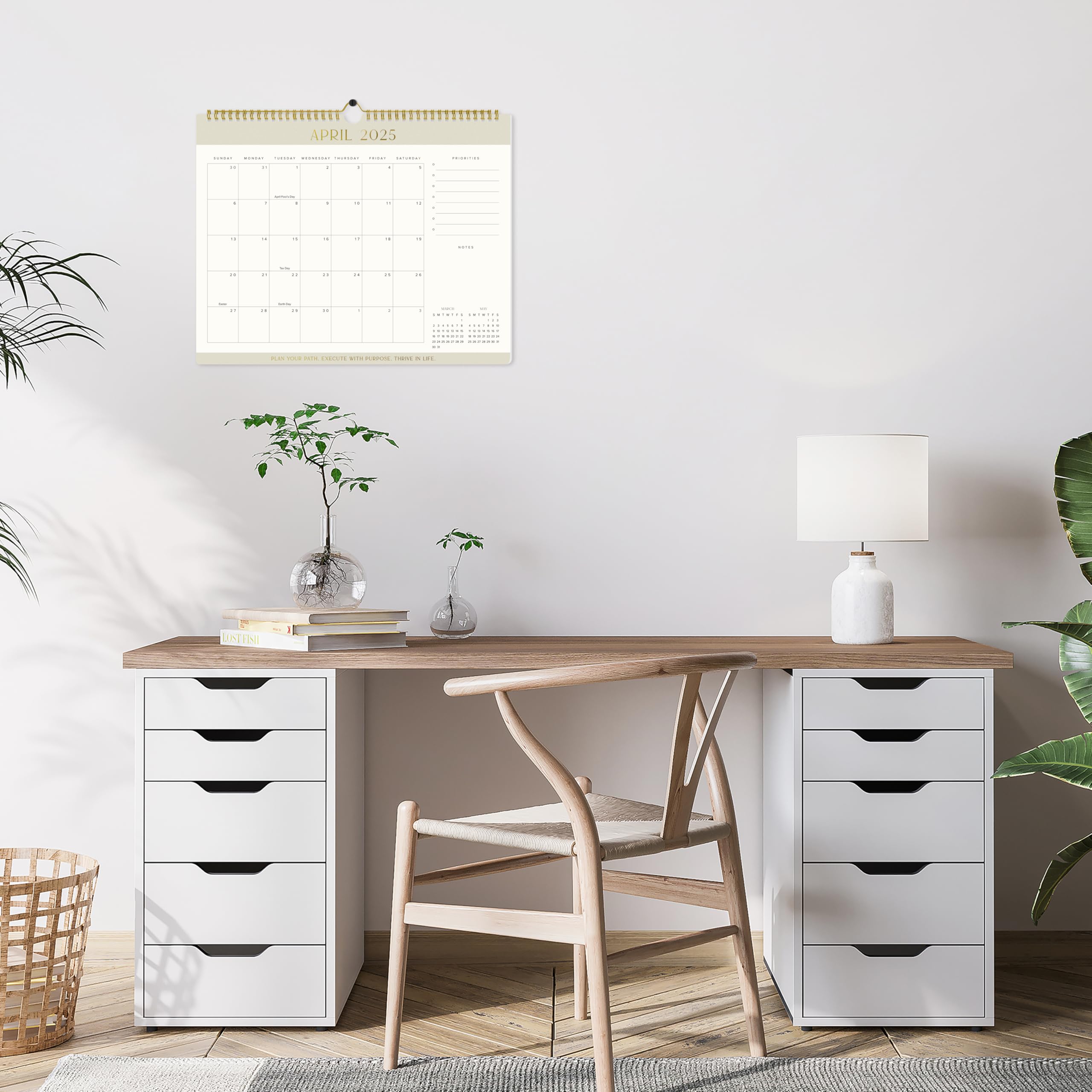 2025-2026 Aesthetic Wall Calendar | January 2025 - July 2026 | Stylish Wall Hanging Planner for Home & Office Organization | Perfect for Scheduling, Goal Tracking & Home Decor