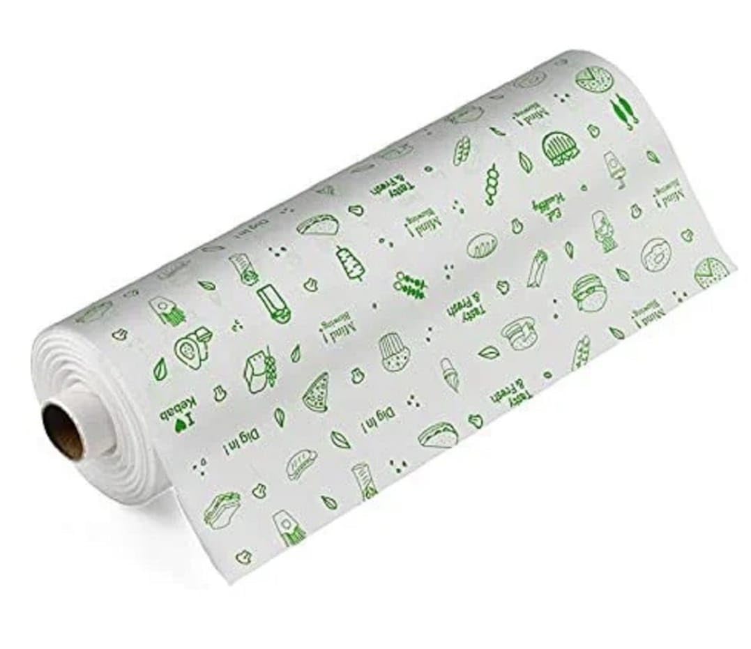 100m Food Grade Parchment Paper Roll - 30 x 8 Inch, 1kg, White | Non-Stick Baking Paper for Roti, Paratha, Wrapping, Cooking & Baking | Perfect for Kitchen, Bakery, Meal Prep & Food Storage