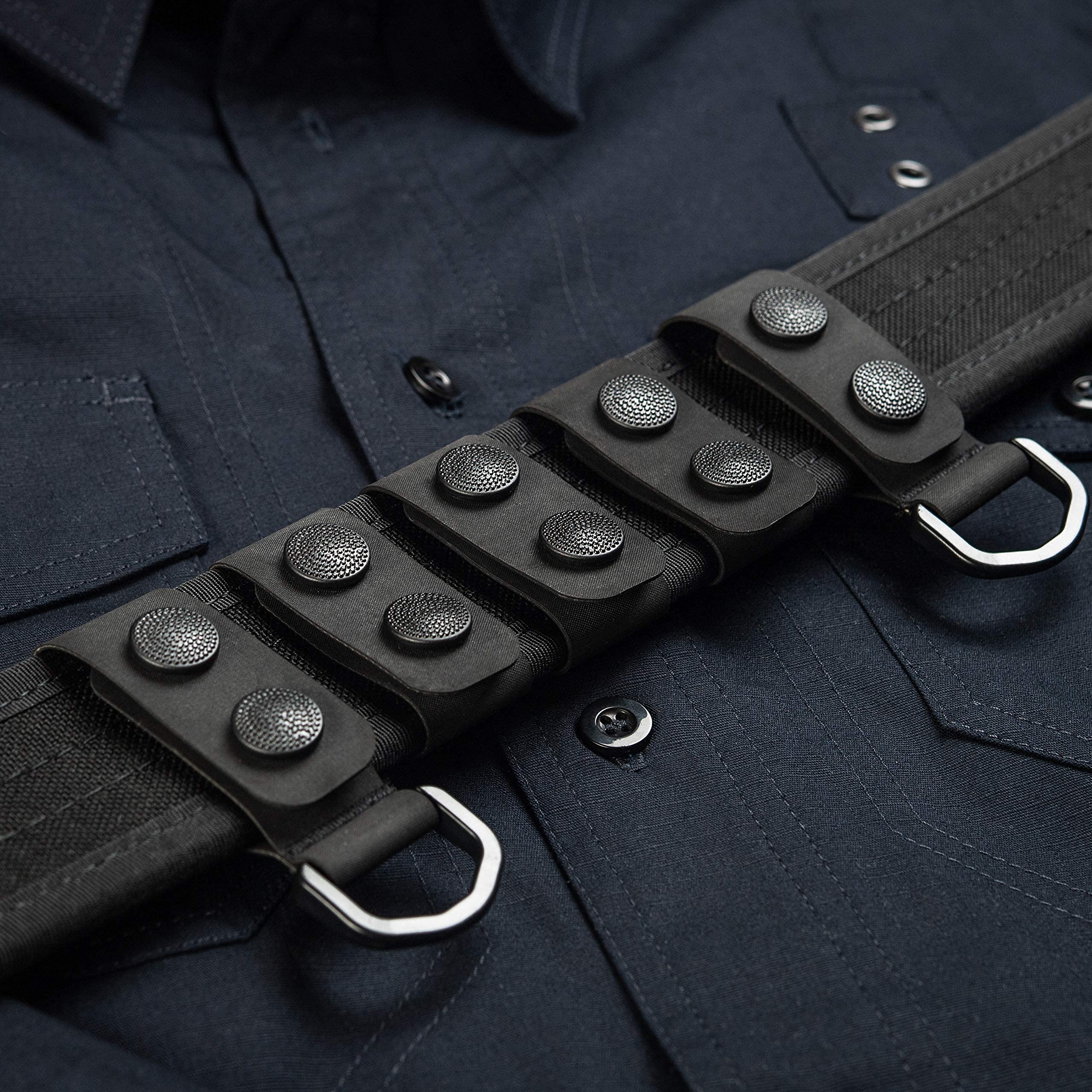 Tactical Police Duty Belt Keepers - Hypalon Material for 2-Inch Wide Belts (Set of 5) - Ideal for Law Enforcement, Security Guards & First Responders