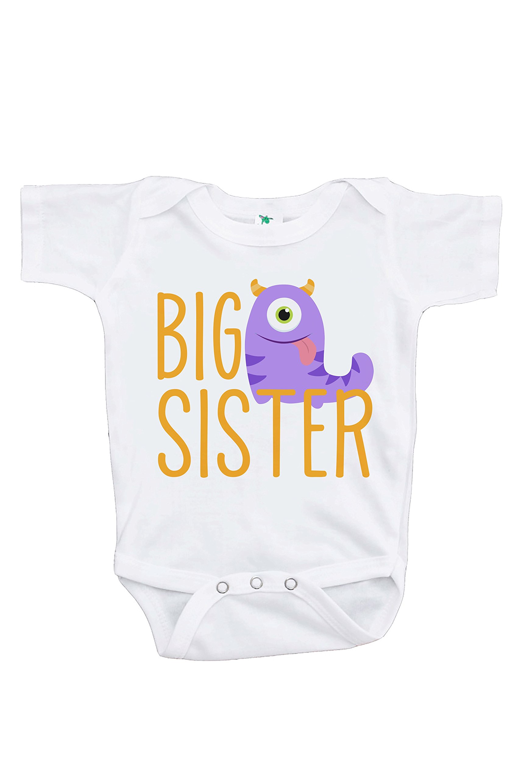 7 ate 9 Apparel Girls' Big Sister One-Piece Romper - Cute Matching Outfits for Siblings & Family Photos