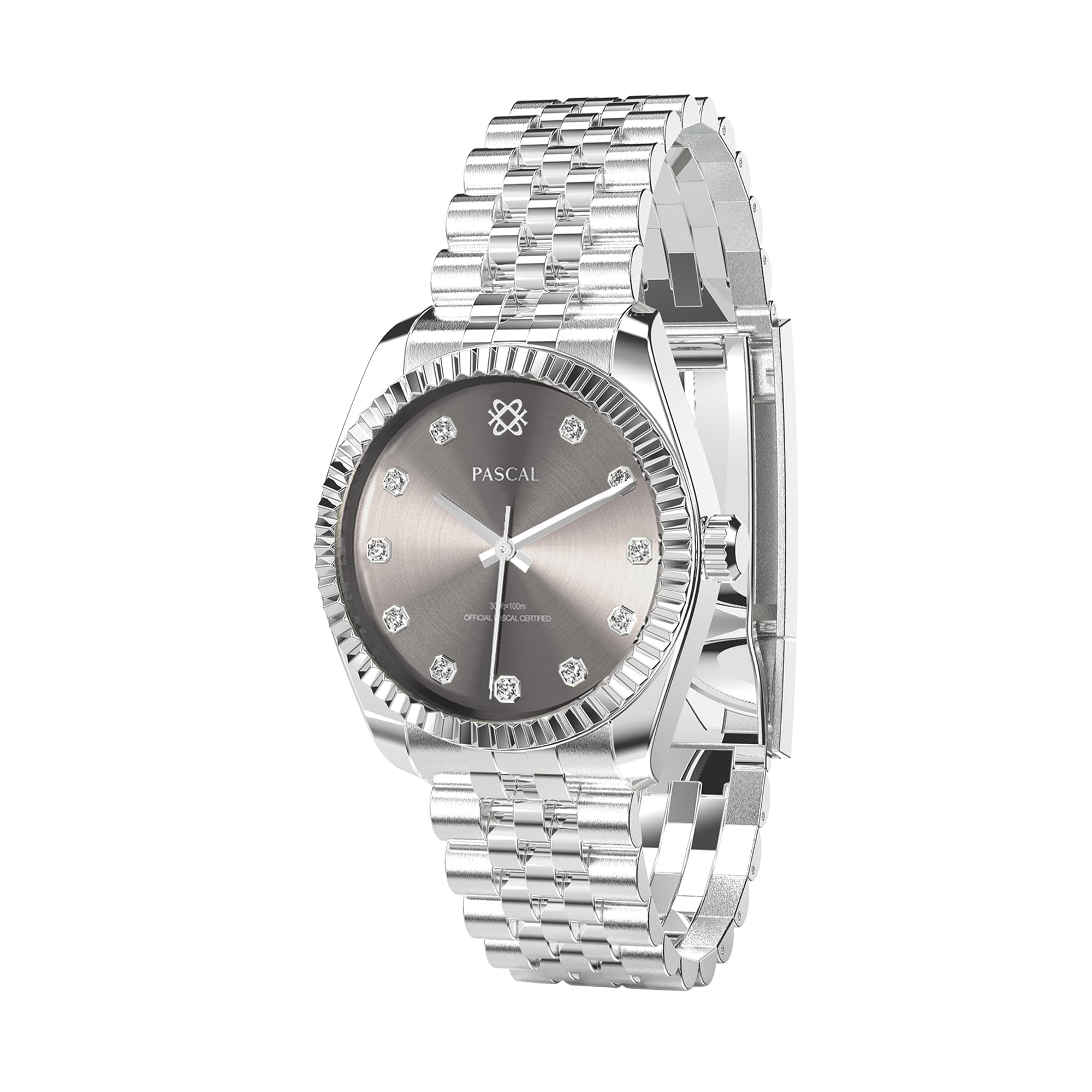 PASCAL Women's Quartz Wristwatch with Adjustable Bracelet, Crystal Accents, 300 Feet Waterproof - Perfect for Everyday Wear, Office, and Special Occasions