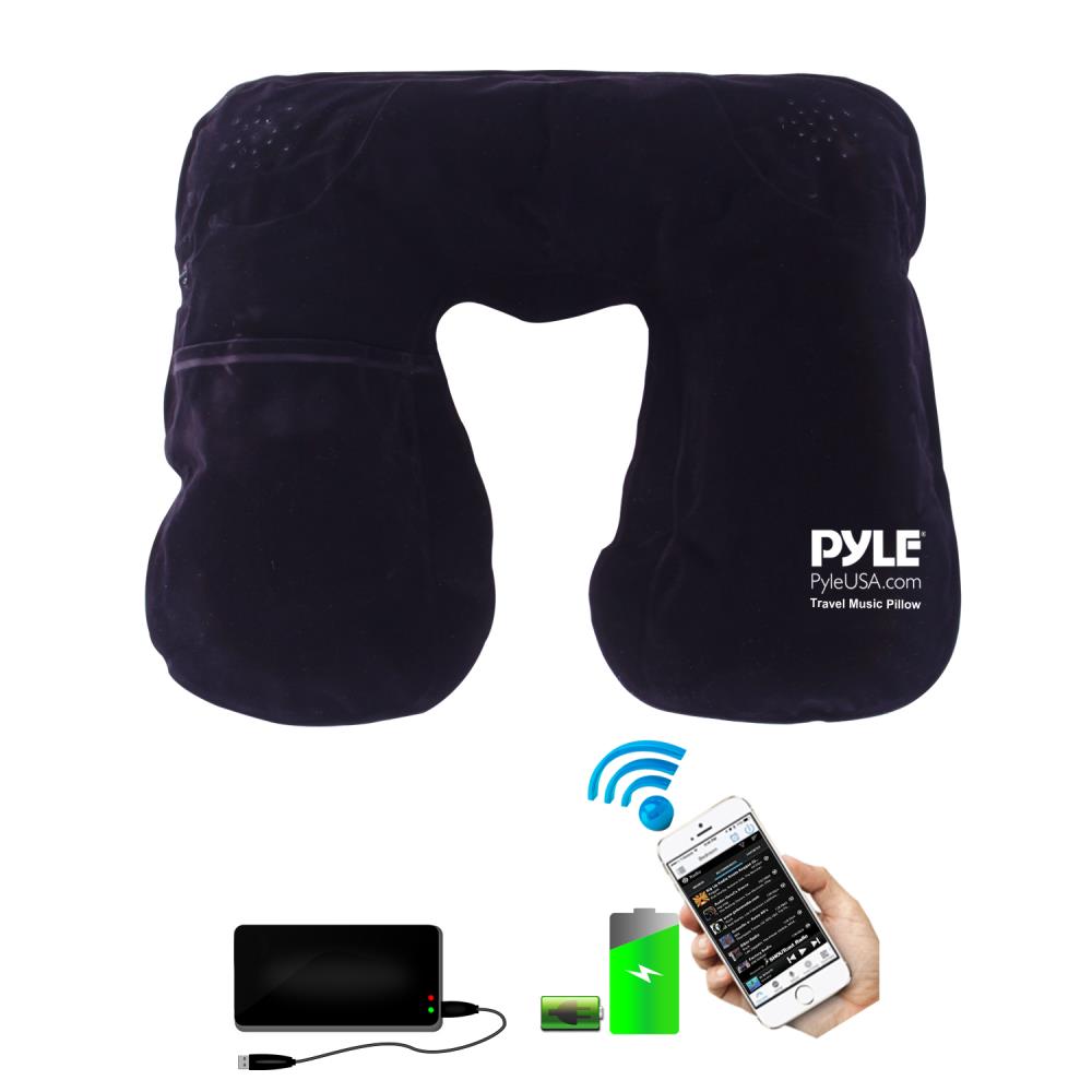 Wireless Bluetooth Music Pillow with Built-in Speakers - Soft & Comfortable for Sleeping, Travel, and Relaxation at Home