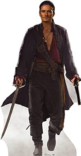 Will Turner Life-Size Cardboard Cutout Standee - Perfect for Movie Themed Parties, Halloween Decorations, and Pirates of the Caribbean Fan Displays