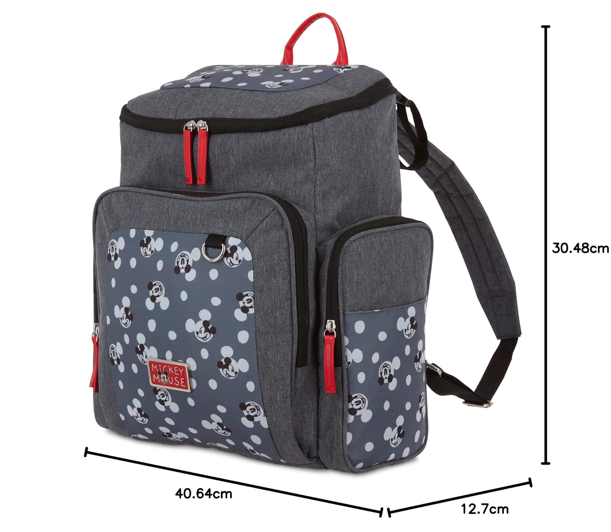 Disney Baby Diaper Bag Backpack - Large Insulated Tote with Changing Pad for Boys & Girls - Perfect for Travel, Daycare & Outings