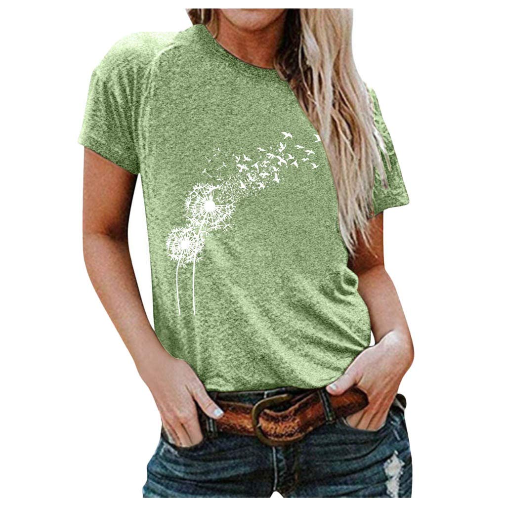 Stylish Women's Cropped Short Sleeve Graphic Tee - Trendy Summer Tops for Casual Outfits & Beach Wear | Cute Fashion Shirts for Everyday Style