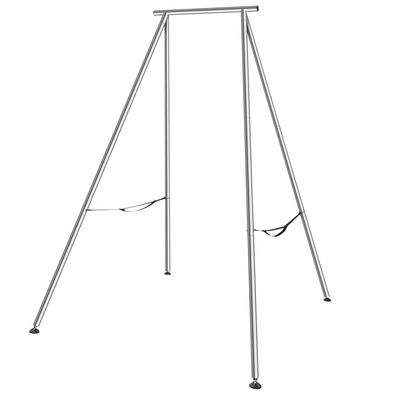 VEVOR 9.67ft Aerial Yoga Swing Stand - 551 lbs Capacity Chrome Steel Yoga Frame for Inversion & Yoga Sling | Indoor/Outdoor Aerial Yoga Equipment for Home, Studio & Gym Workouts