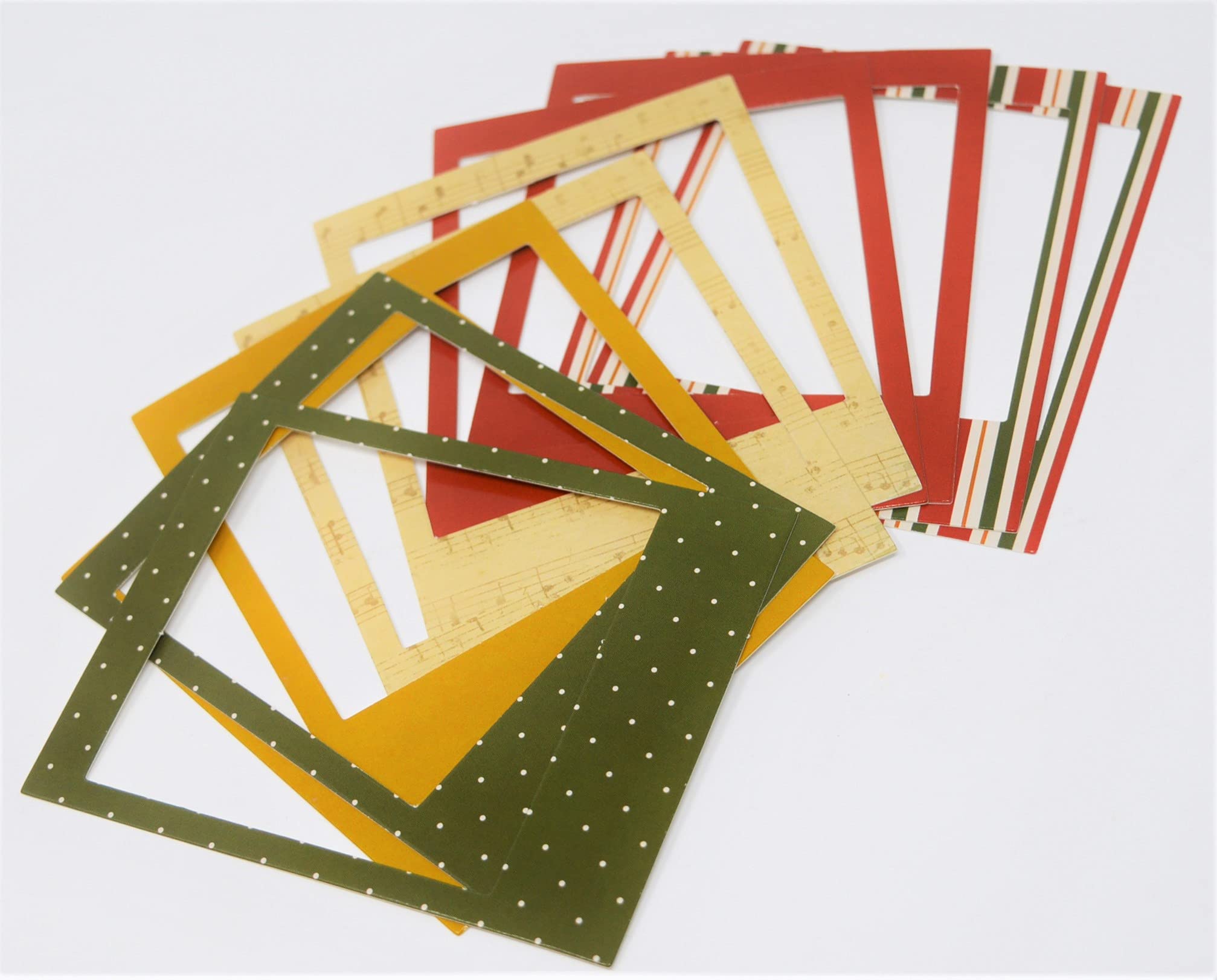 The Paper Boutique Nouveau - Under The Mistletoe Christmas Photo Frames Set of 10 - Perfect for Holiday Decor, Gift Giving & Family Memories