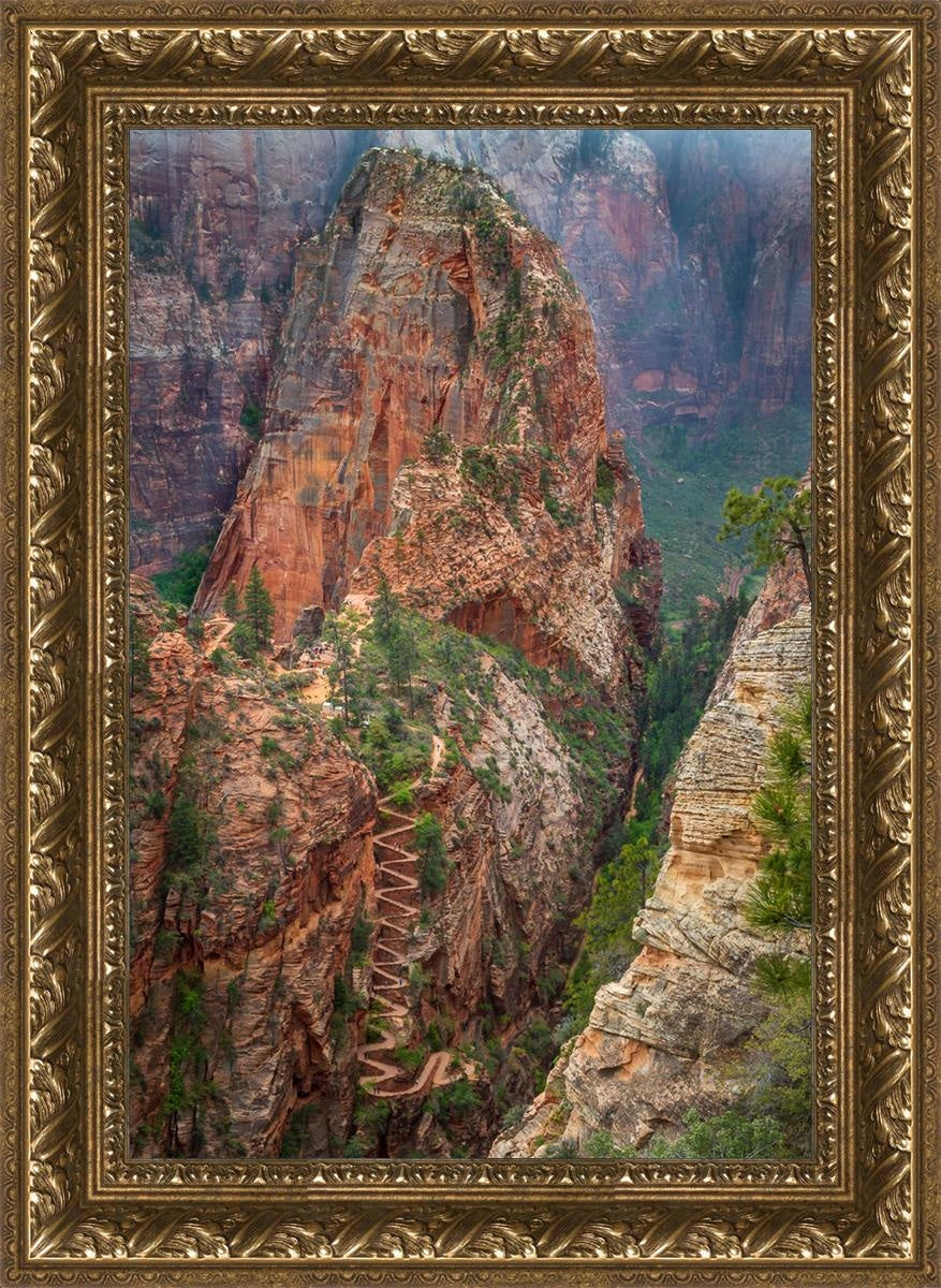 Angels Landing by Julie Kerr - Stunning Landscape Art Print for Home & Office Decor | Perfect for Living Rooms, Bedrooms, and Gifts