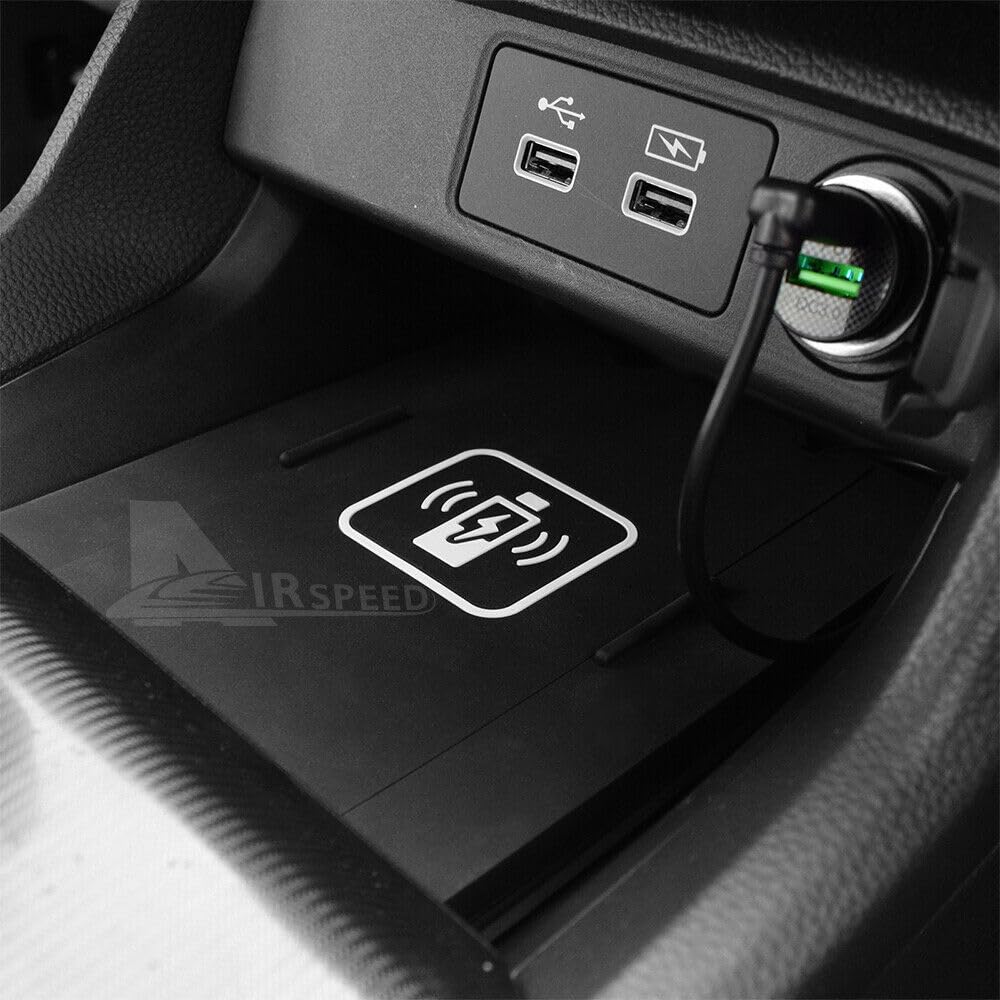2022-2025 Honda Civic 15W Fast Wireless Charger Pad - Qi Certified Car Charging Station with USB Port - Perfect for Commuting & Road Trips