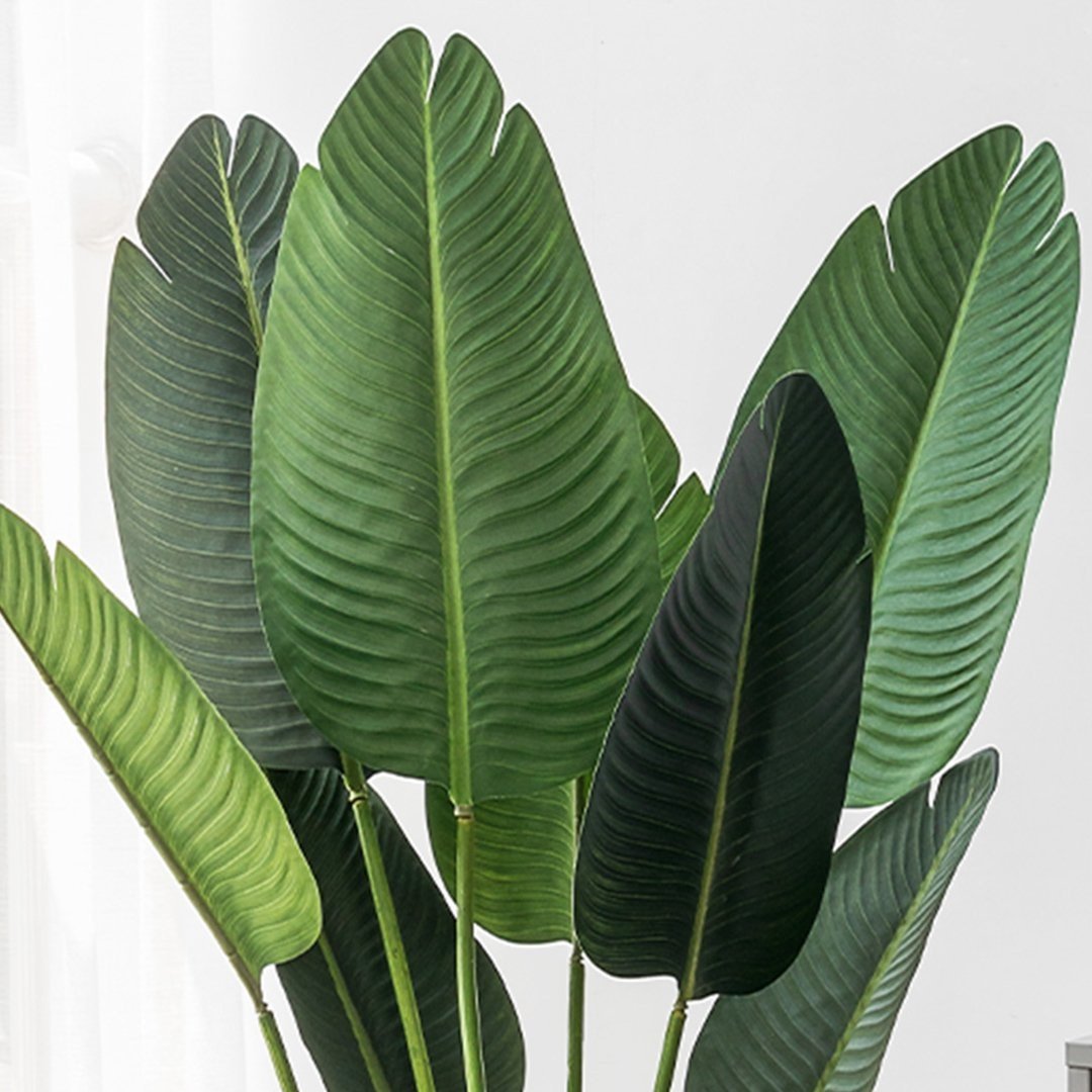180cm Green Artificial Indoor Nordic Style Banana Plant - Fake Decorative Tree for Home, Office, Living Room, Bedroom Decor