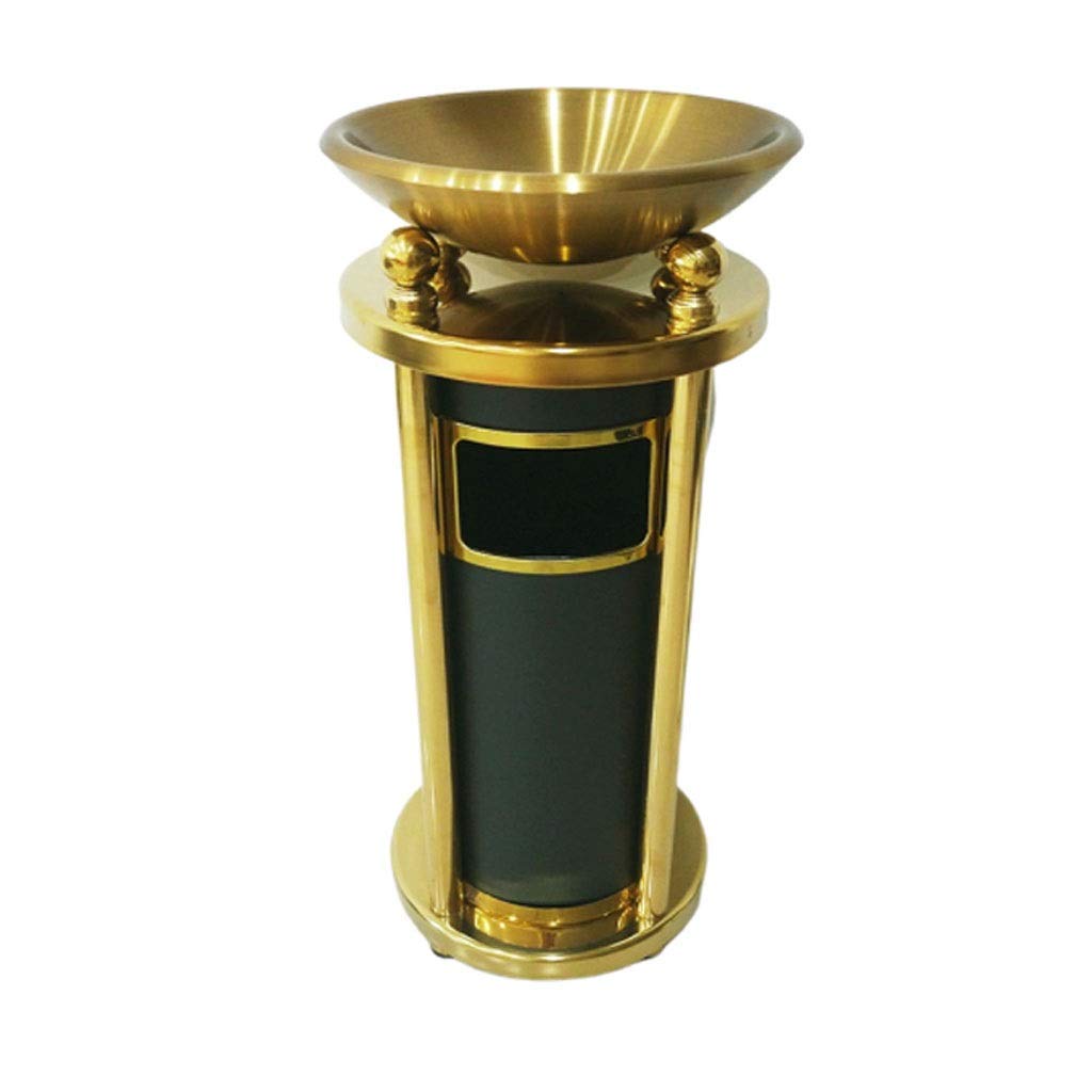 Premium Stainless Steel Cigar Ashtray with Inner Barrel - Standing Trash Can for Cigarette Waste - Ideal for Hotel, Bathroom, Office & Outdoor Use - Durable Recycling Bin (Size B & H Options Available)