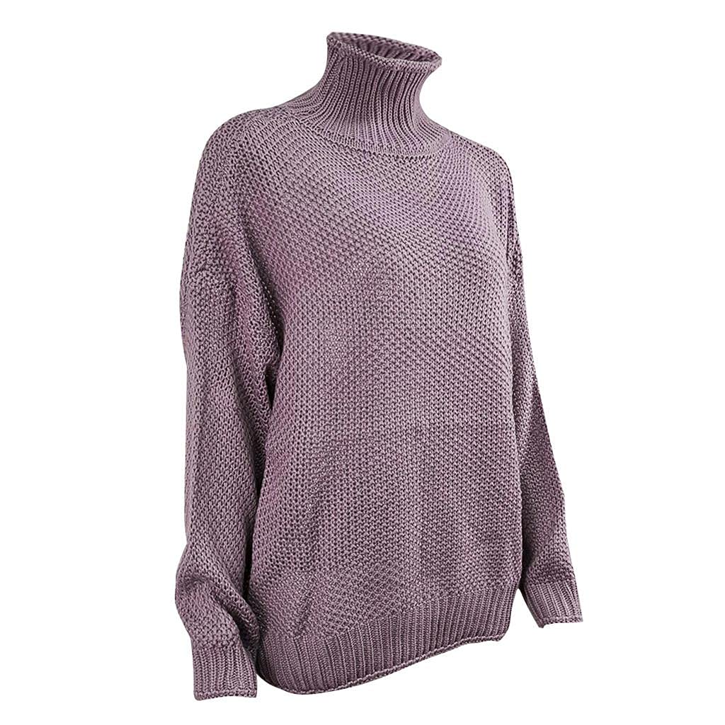 Cozy Women's Oversized Turtleneck Sweater - Long Sleeve Casual Pullover Knit Top for Fall & Winter | Perfect for Office, Date Night & Weekend Outfits