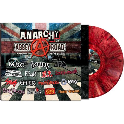 Anarchy On Abbey Road: A Punk Tribute To The Beatles - Limited Edition Red Vinyl LP | Perfect for Punk Rock Collectors & Beatles Fans | Great for Music Rooms & Retro Parties