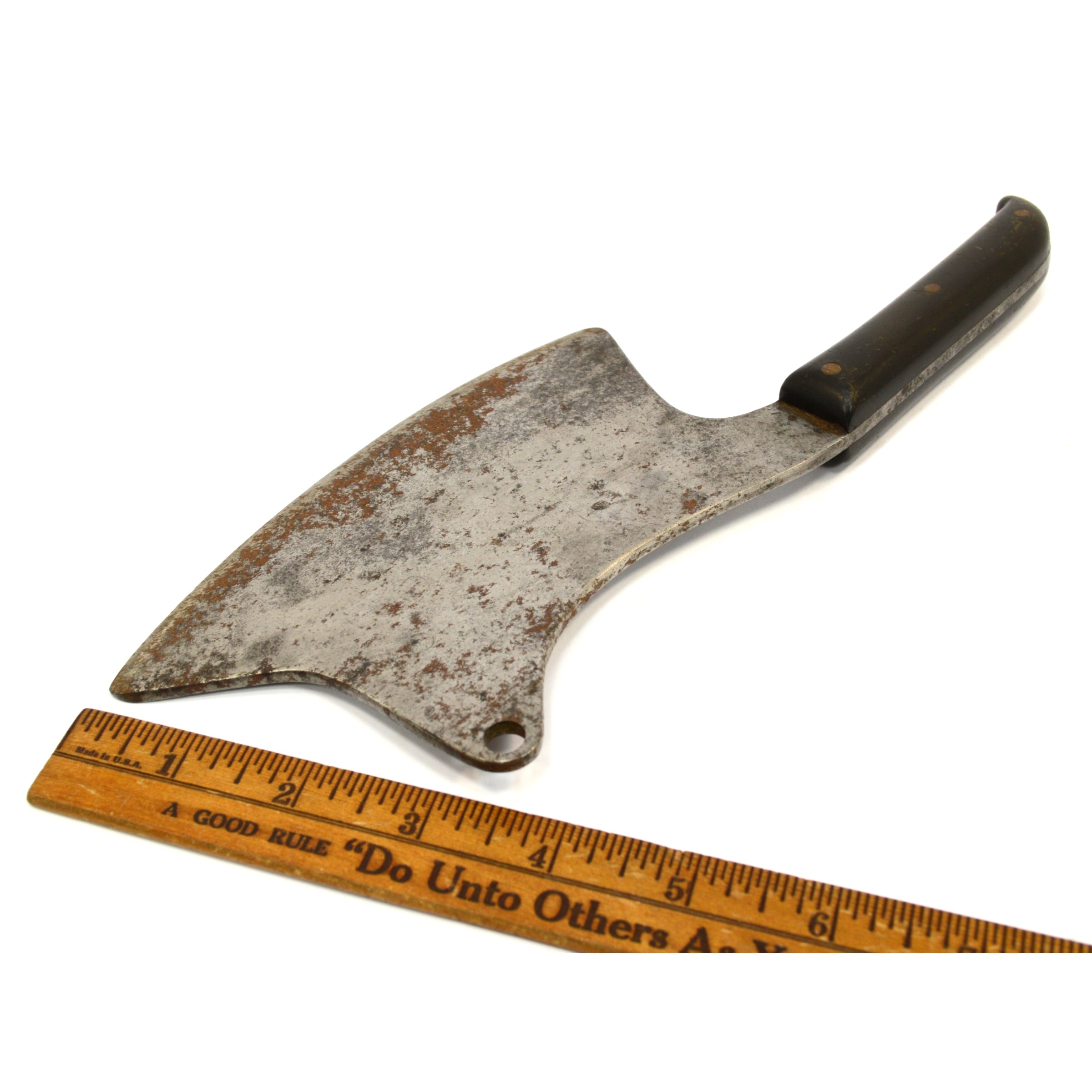 Vintage Italian Butcher Knife - High Carbon Steel Meat Cleaver for Professional Chefs & Home Cooking - Perfect for Chopping, Slicing & Meat Preparation