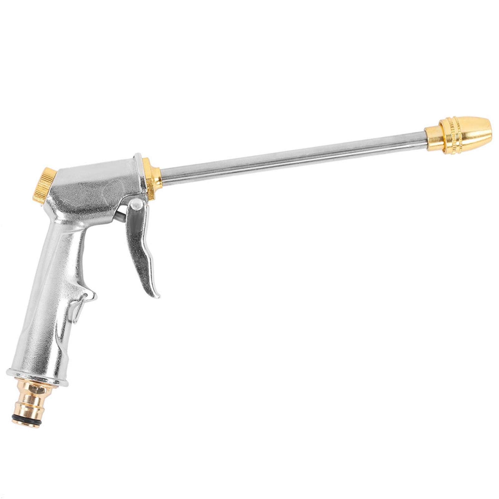 SALUTUYA High Pressure Water Spray Gun with Long Hose & Brass Nozzle - Adjustable Car Wash & Garden Watering Tool for Lawns, Flower Beds, Vehicles - Perfect for Outdoor Cleaning, Plant Irrigation & Auto Detailing