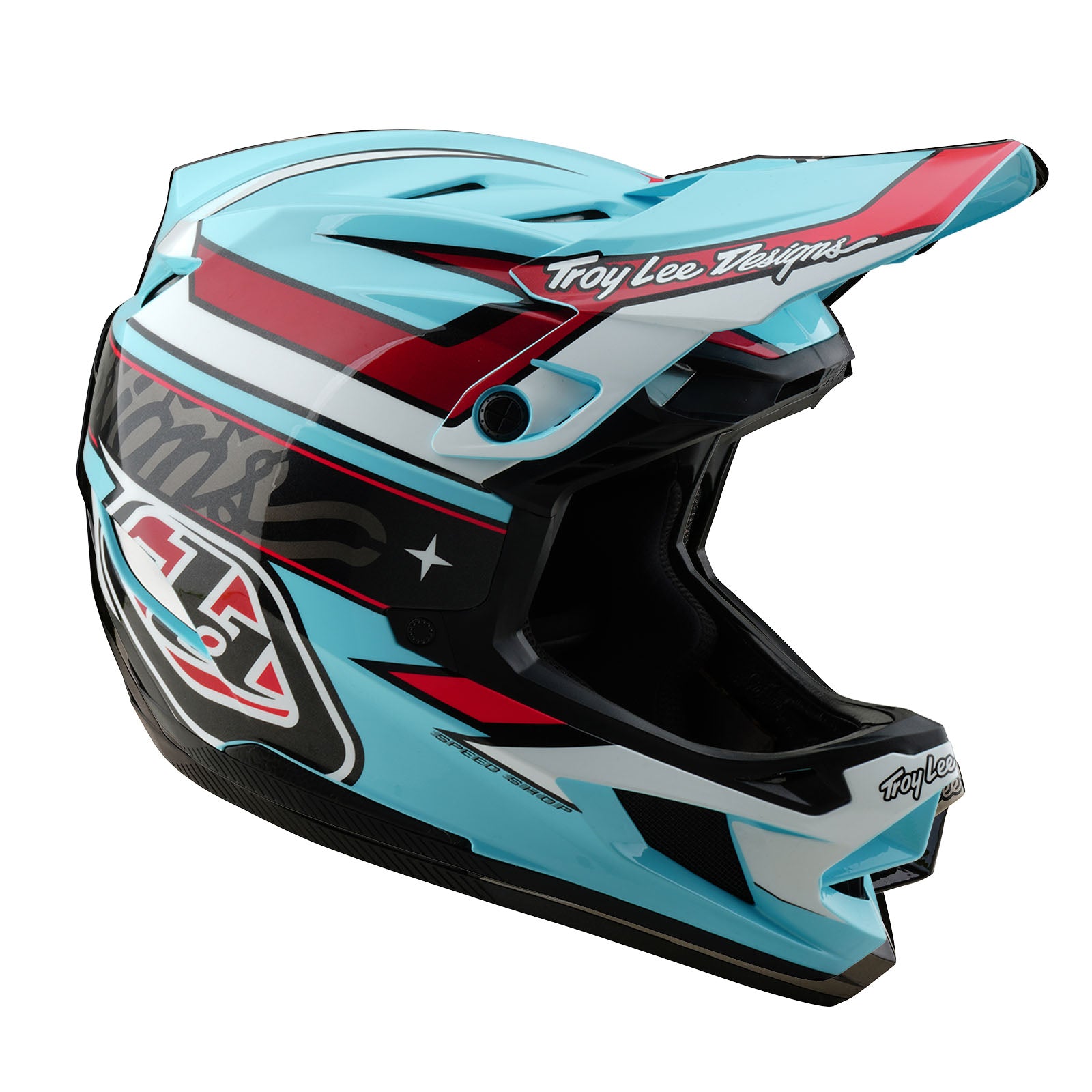 D4 Polycarbonate Helmet - Linear Blue - Lightweight & Durable Safety Helmet for Construction, Cycling & Motorcycle Riding - OSHA & ANSI Certified