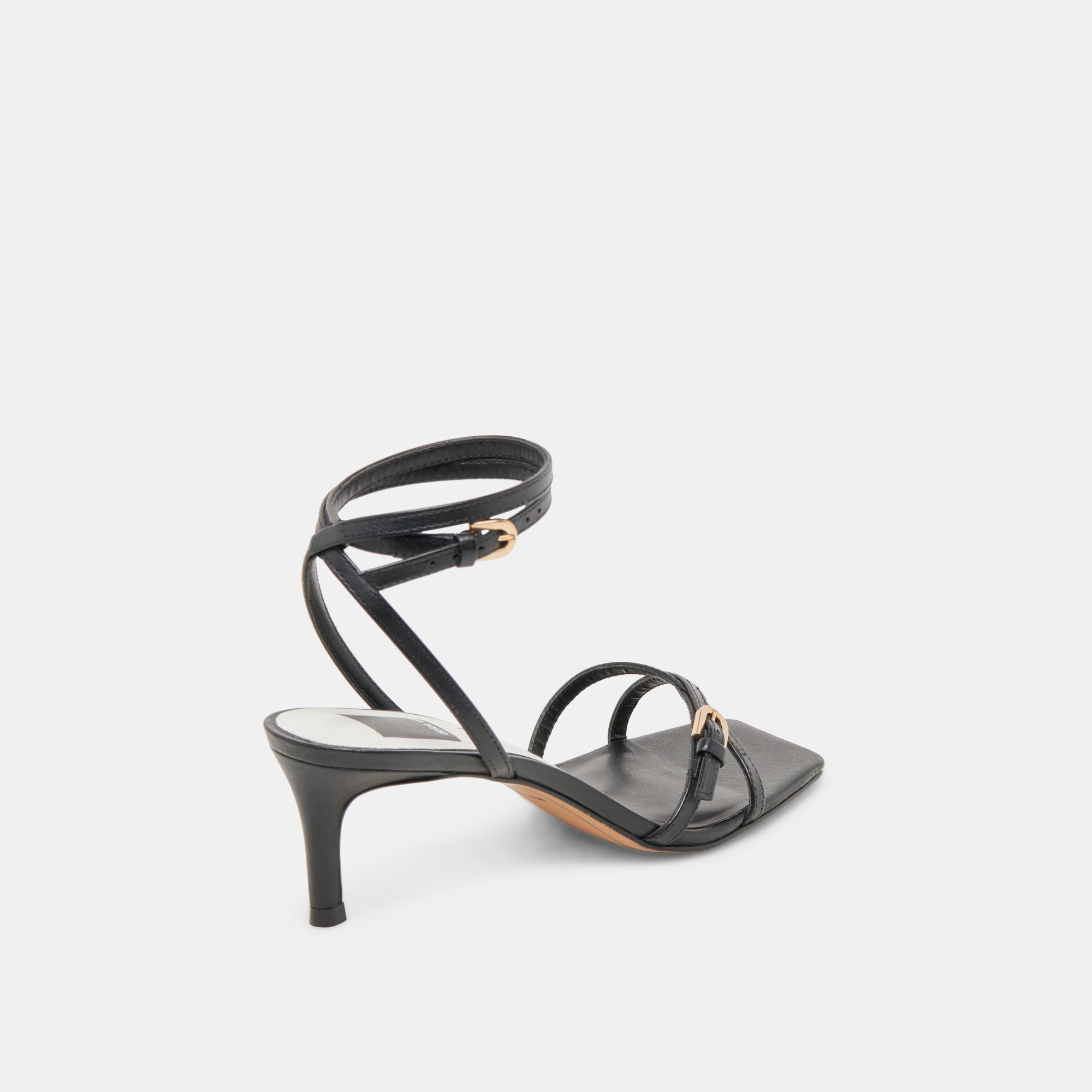 BAMBY Black Leather Heels for Women - Stylish High Heel Shoes for Party, Wedding & Evening Events | Comfortable & Fashionable Dress Shoes