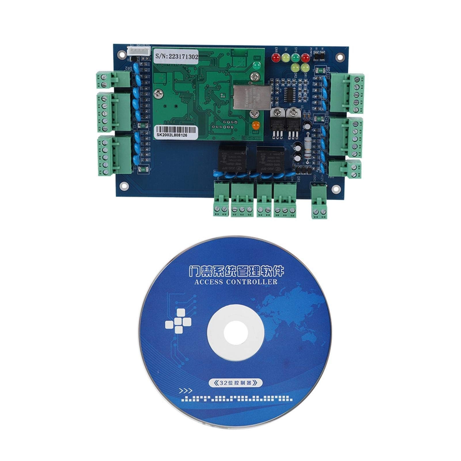 Professional Wiegand 26 Bit TCP/IP Network Access Control Board Panel Controller - 2 Door System for Secure Entry Management | Ideal for Office Buildings, Hotels, and Smart Home Security Systems