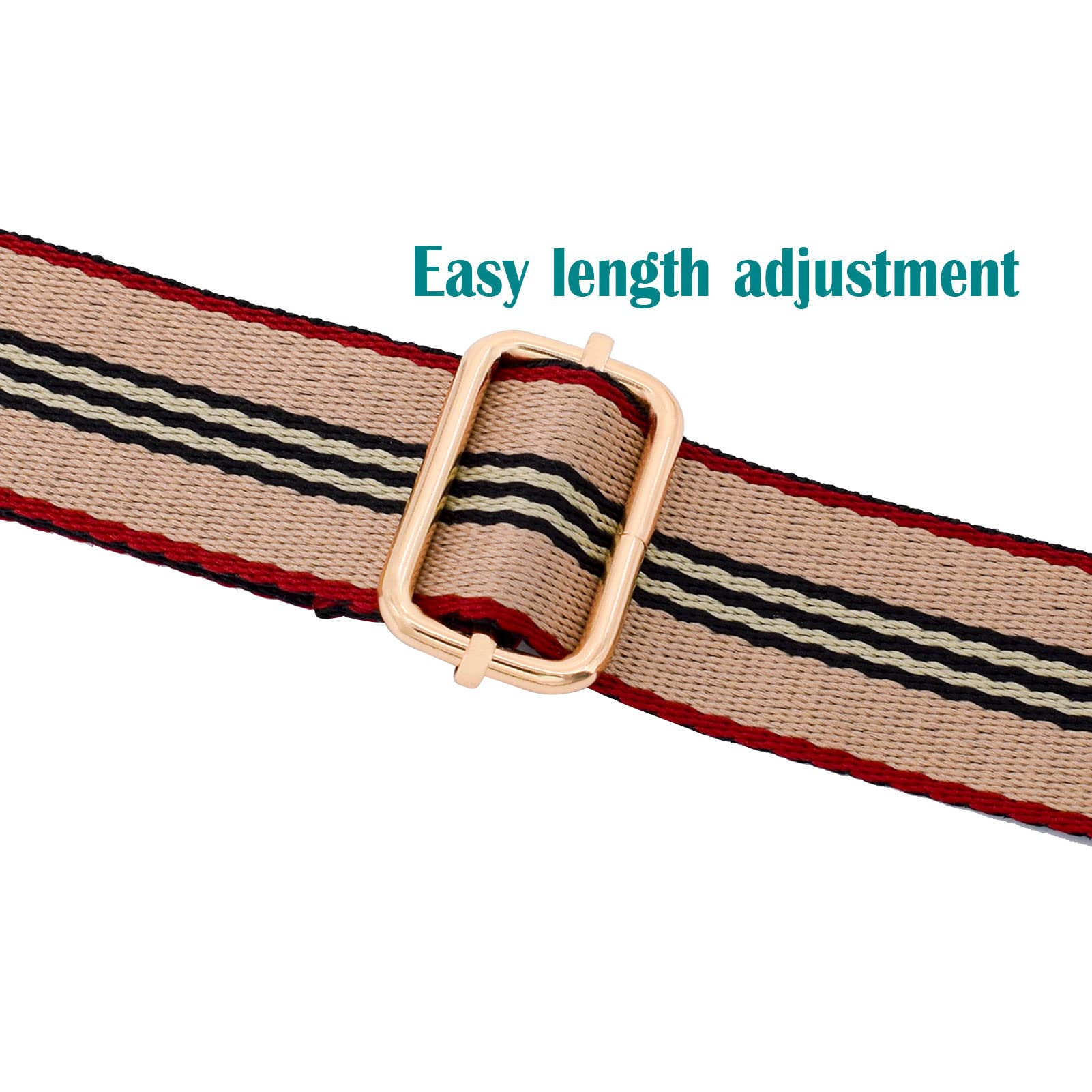 Metal Swivel Hook Replacement Strap for Crossbody Bags, Purses & Luggage - Adjustable Shoulder Strap with Durable Hardware - Perfect for Travel, Daily Use & Guitar Accessories