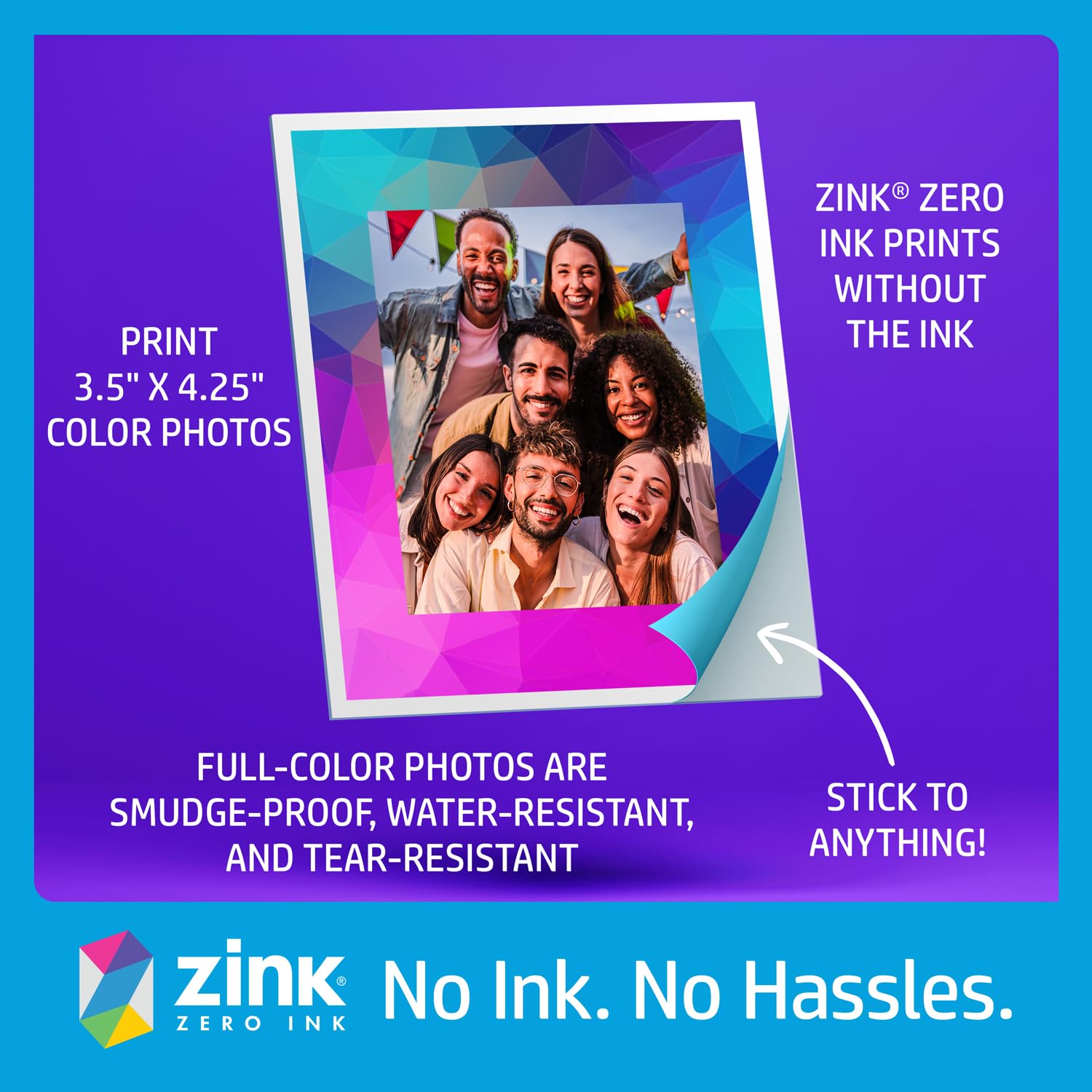 HP Sprocket Portable Instant Photo Printer with Zink Paper (100 Sheets) - Print Sticky-Back Photos from Phone, Includes Fedora Hats (6 Pack) & Pink Cowboy Hat with Tiara for Parties, Travel & DIY Scrapbooking