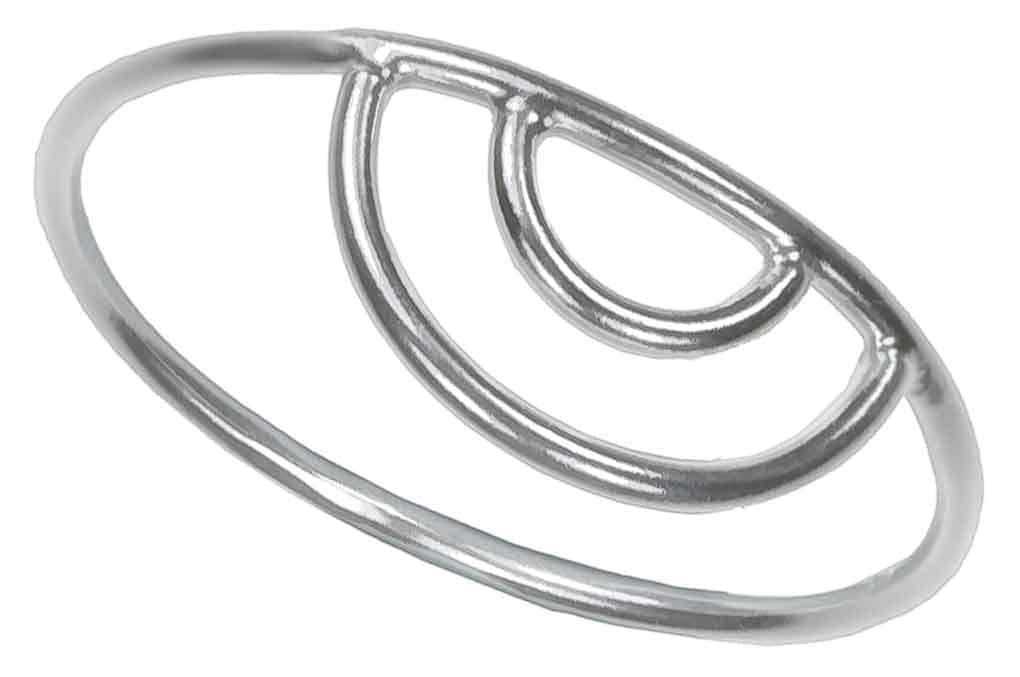 uGems Wire Rings - 14K Gold Filled or Sterling Silver Stackable Rings for Women - Perfect for Everyday Wear, Gifts & Layering Jewelry