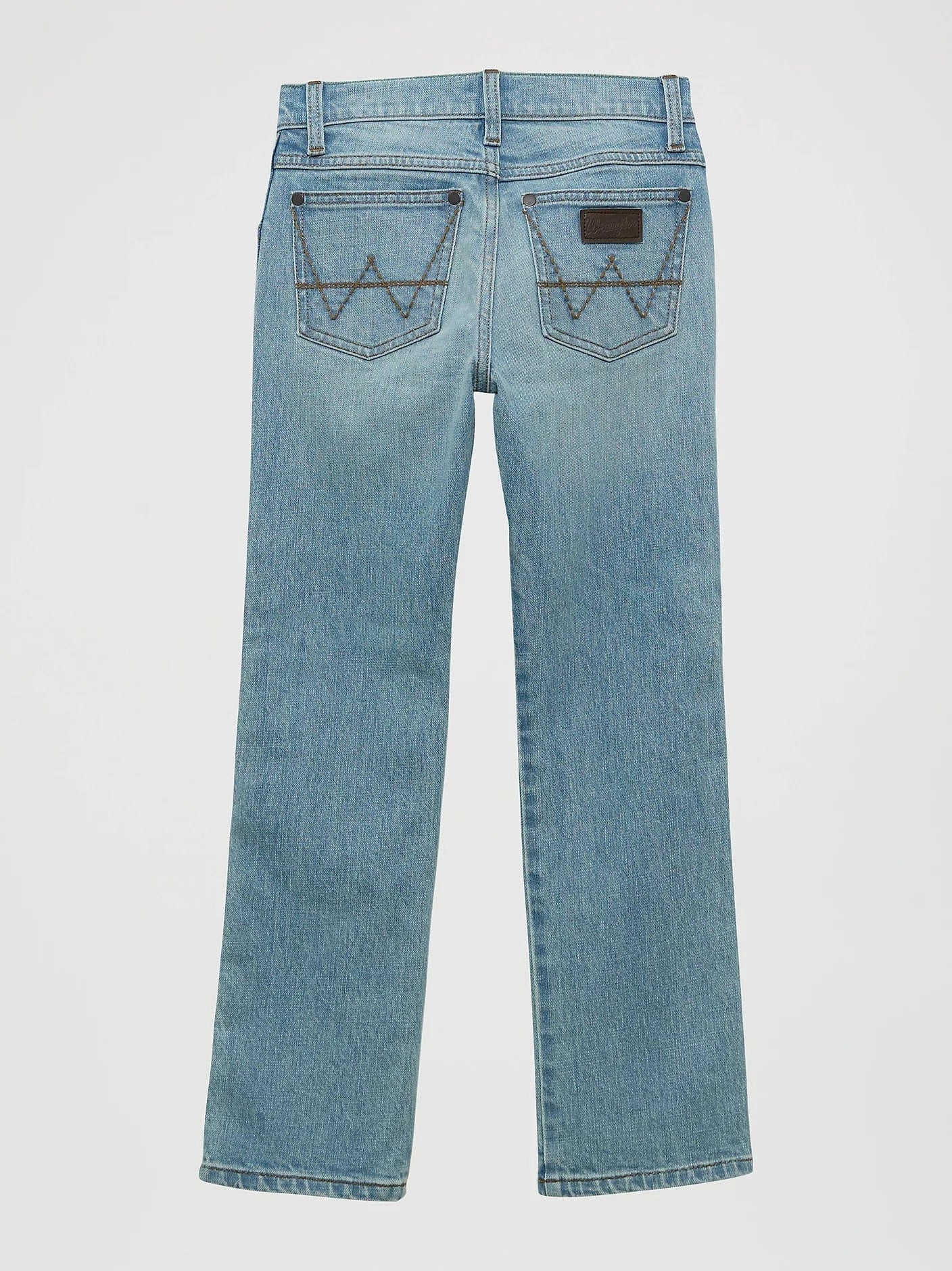 Wrangler Boys' Short Sleeve Lightweight Denim Shirt - Casual & Comfortable for Everyday Wear, Playdates, and Outdoor Adventures