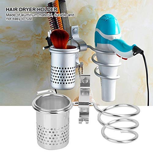 Wall Mounted Hair Dryer Stand Holder - Bathroom Organizer & Multipurpose Rack for Blow Dryer Storage (Perfect for Small Spaces, Salon & Home Use)