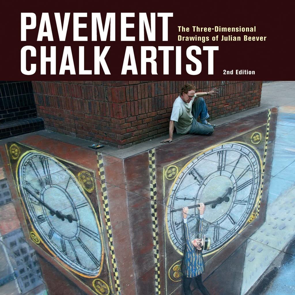 Julian Beever 3D Pavement Chalk Art Book - Stunning Optical Illusion Street Drawings for Artists & Fans - Perfect for Urban Art Inspiration & Home Decor