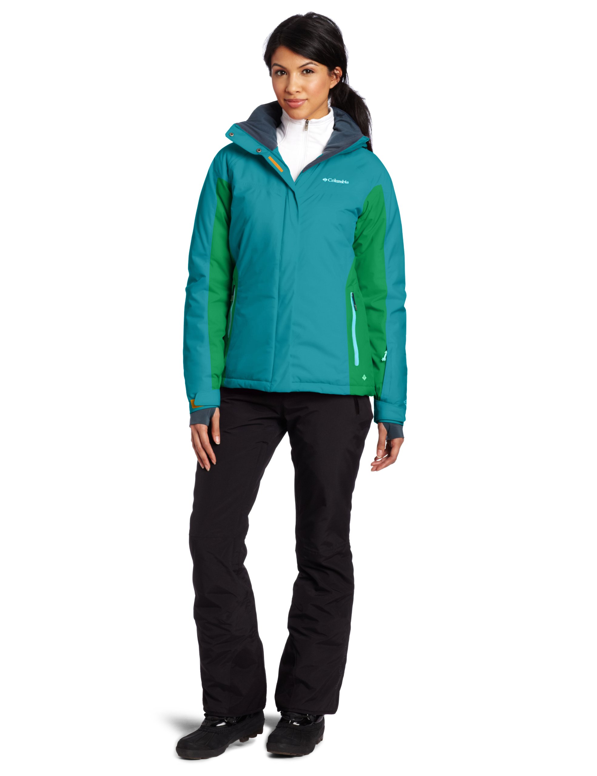 Columbia Women's Powderhouse Jacket - Waterproof Winter Ski Jacket for Cold Weather, Insulated Snow Coat with Omni-Heat Thermal Reflective Technology - Perfect for Skiing, Snowboarding & Outdoor Winter Activities