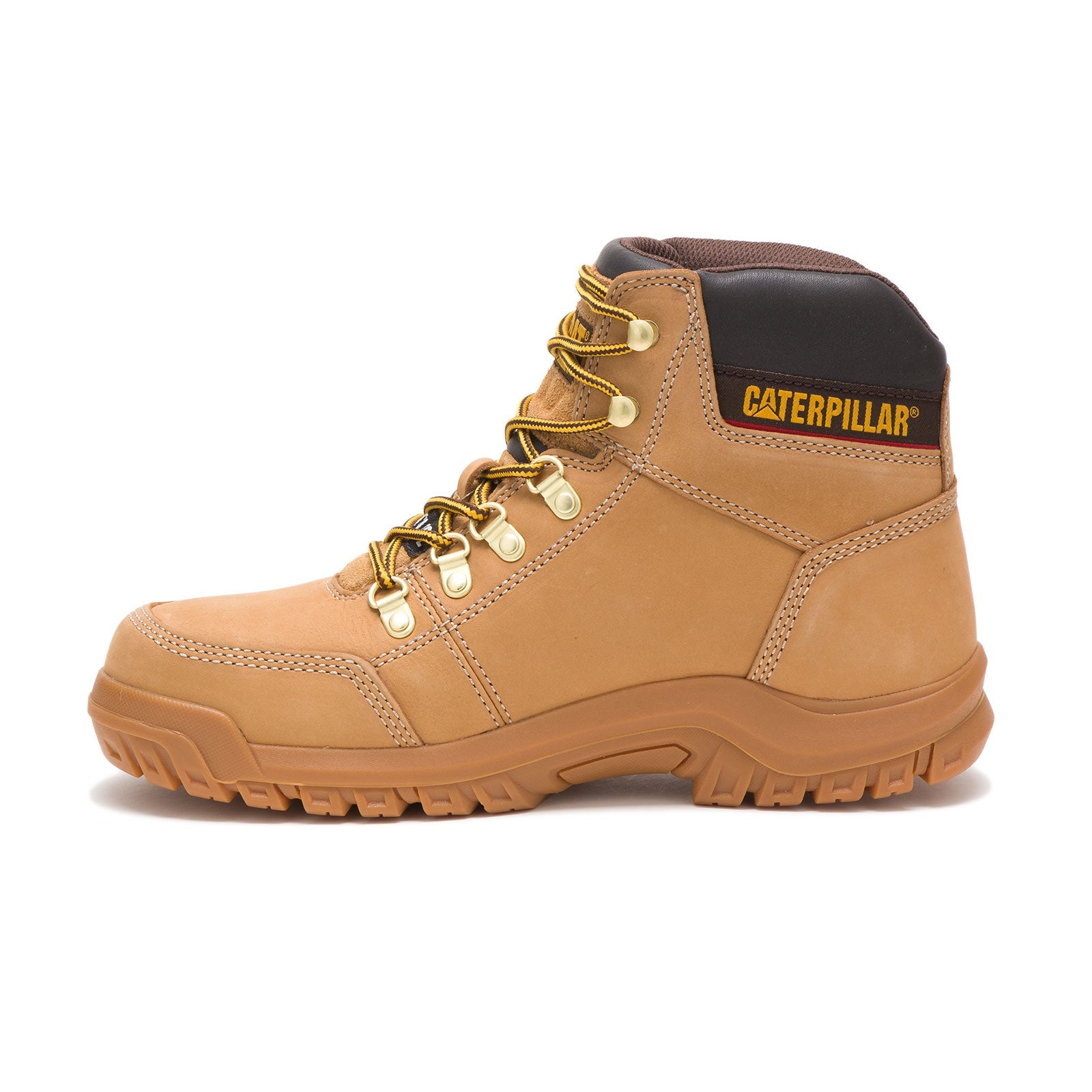 Honey Steel Toe Work Boots for Men - ANSI Safety Certified, Slip & Water Resistant - Ideal for Construction, Warehouse & Outdoor Work