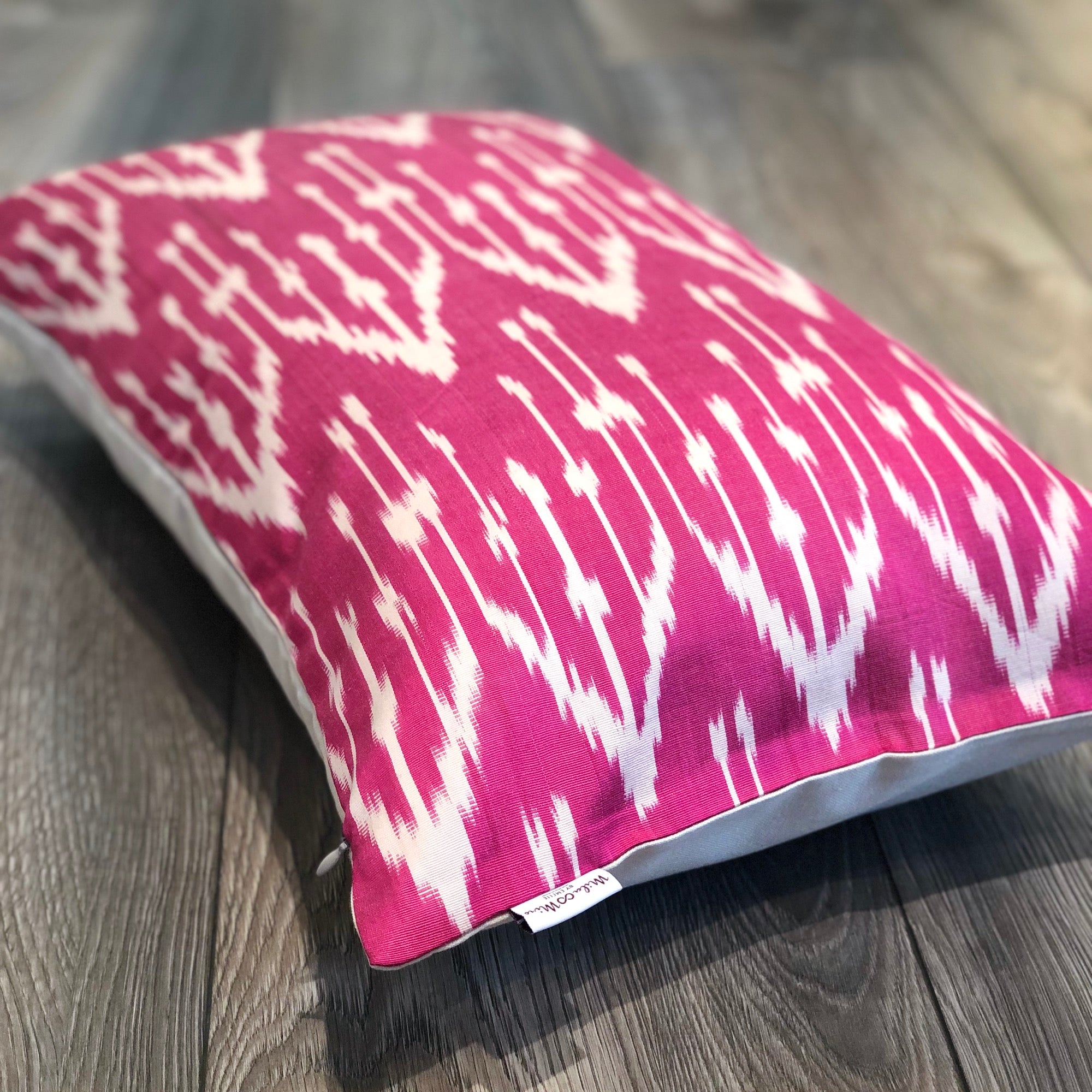 Galaxia Silk Ikat Cushion Cover | Luxury Bohemian Decorative Pillow for Sofa, Bed & Home Decor | Perfect for Living Room, Bedroom & Boho Chic Interior Design