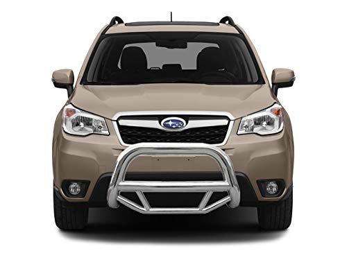 Black Horse Max Bull Bar - No Skid Plate Stainless Steel Bumper Guard for 2014-2018 Subaru Forester (MBS-SUS0102) | Off-Road Protection & Vehicle Styling