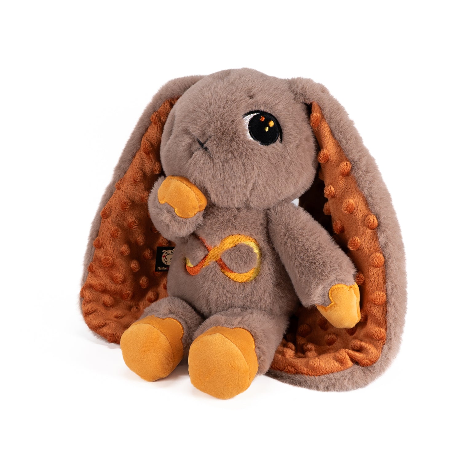 Plushie Dreadfuls Autism Spectrum Rabbit Gold Edition - Soft Stuffed Animal Toy for Kids, Comfort Plush for Autism Awareness & Sensory Needs - Perfect for Gifts, Therapy, and Emotional Support
