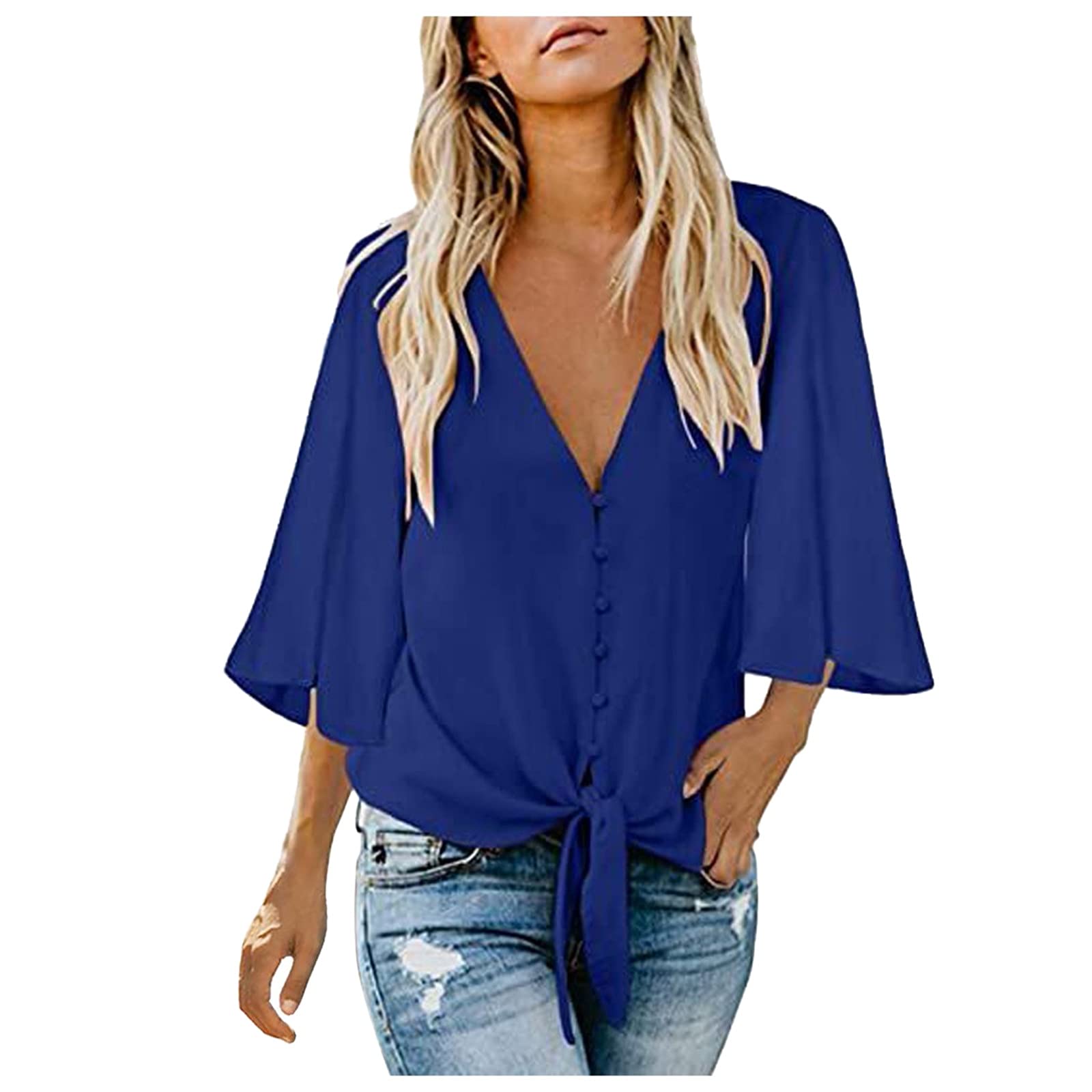 Women's Casual Short Sleeve Tunic Tops - Gradient Print O-Neck Loose Tee Shirts for Everyday Wear | Perfect for Work, Weekend Outings & Relaxing at Home