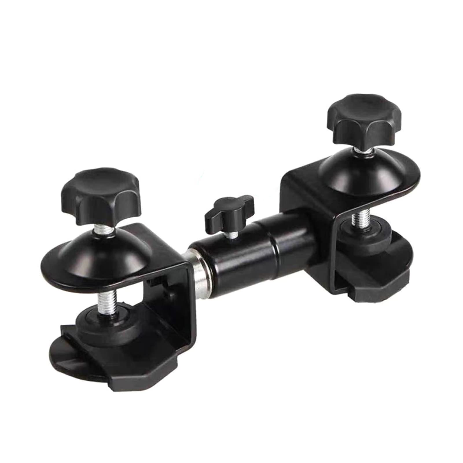 Heavy-duty Umbrella Mount for Tripod - Dual-head Camera Clamp for Outdoor Photography