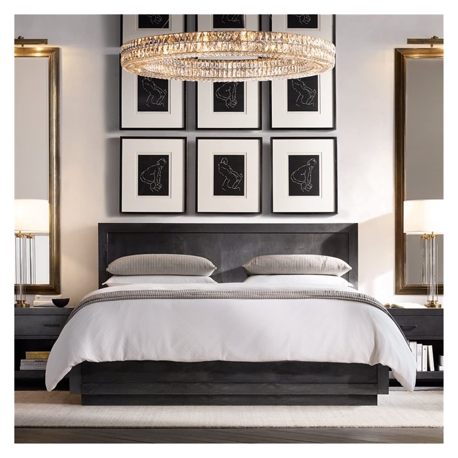 Modern LED Crystal Chandelier - Luxury Pendant Lighting Fixture for Living Room, Kitchen Island & Dining Room | Energy-Efficient Dimmable Hanging Lamp for Home Decor | Perfect for Modern Interiors, Weddings & Luxury Spaces