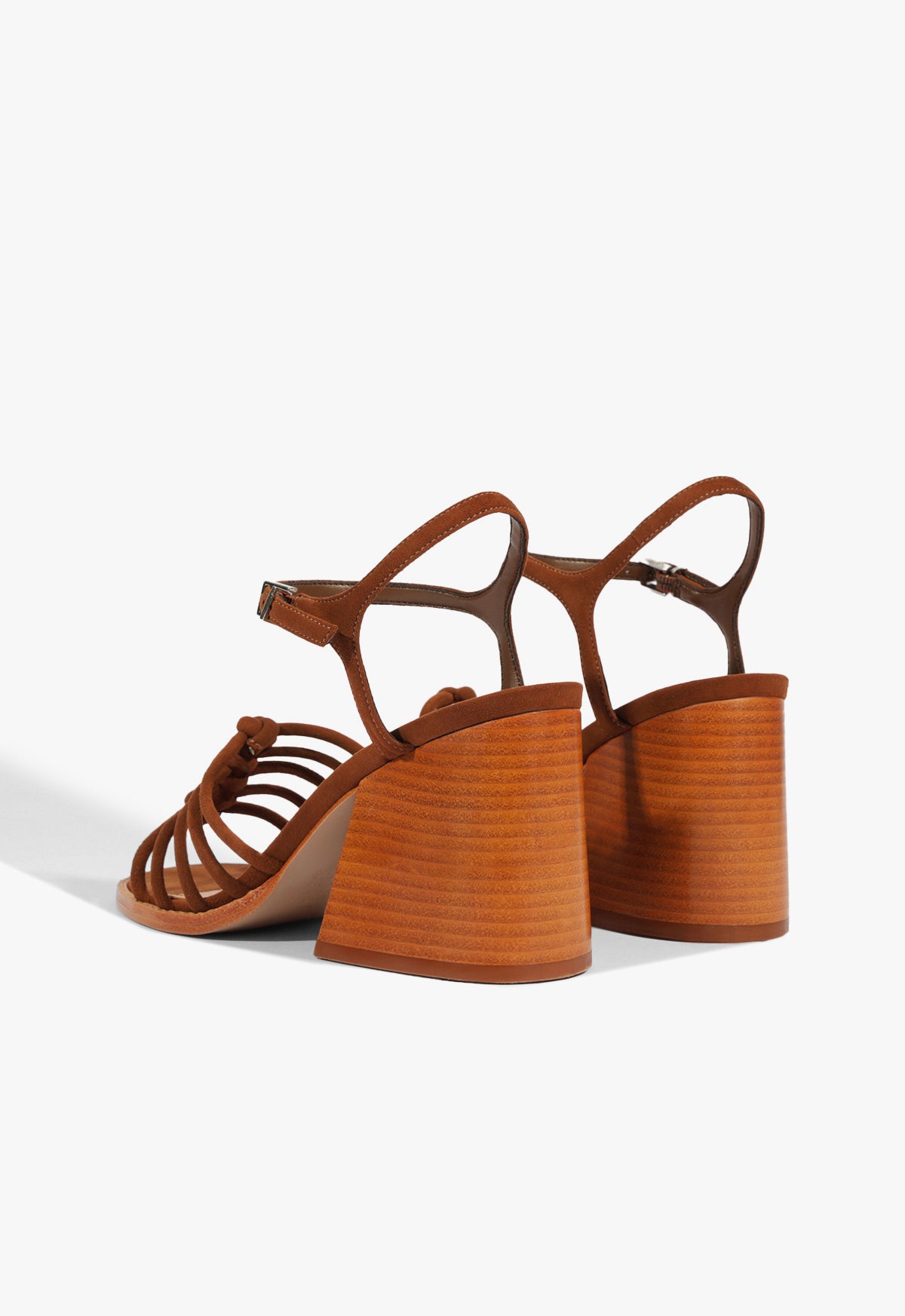 Stylish Sandy Suede Sandals with 2.5 Inch Heel - Women's Comfortable High Heel Shoes for Casual Wear & Summer Outfits