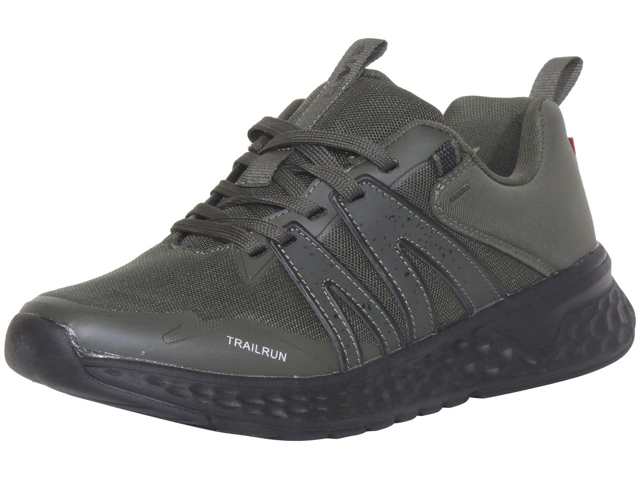 Levi's Men's Newbury-Trail Low-Top Sneakers - Olive/Black Running Shoes Size 11 | Lightweight Comfort for Walking, Hiking & Casual Wear