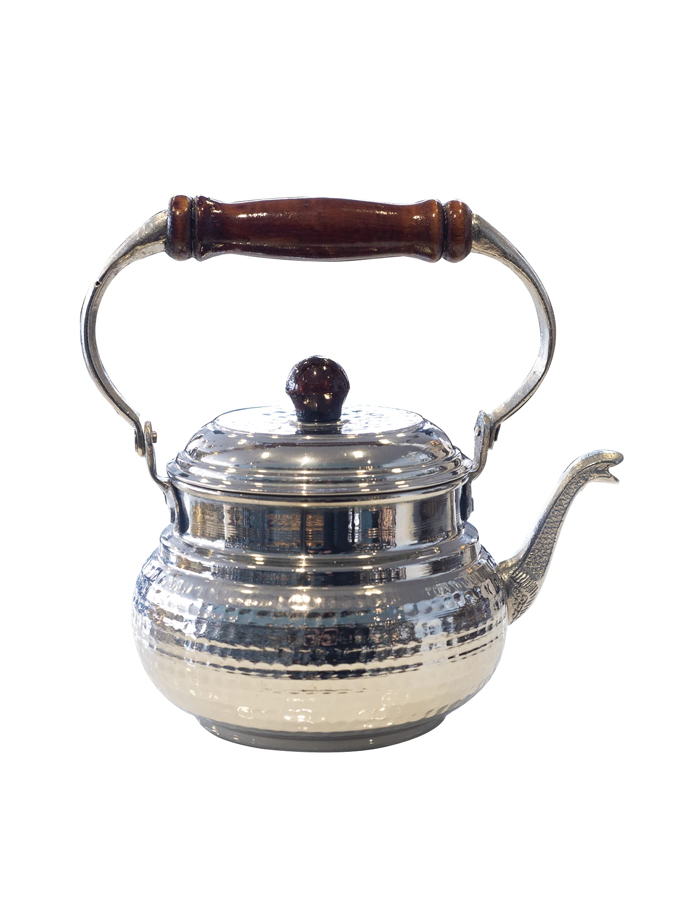 Italian Style Handmade Copper Tea Kettle - Vintage Brass Teapot for Stovetop & Induction - Perfect for Tea Lovers, Home Decor & Gift Giving