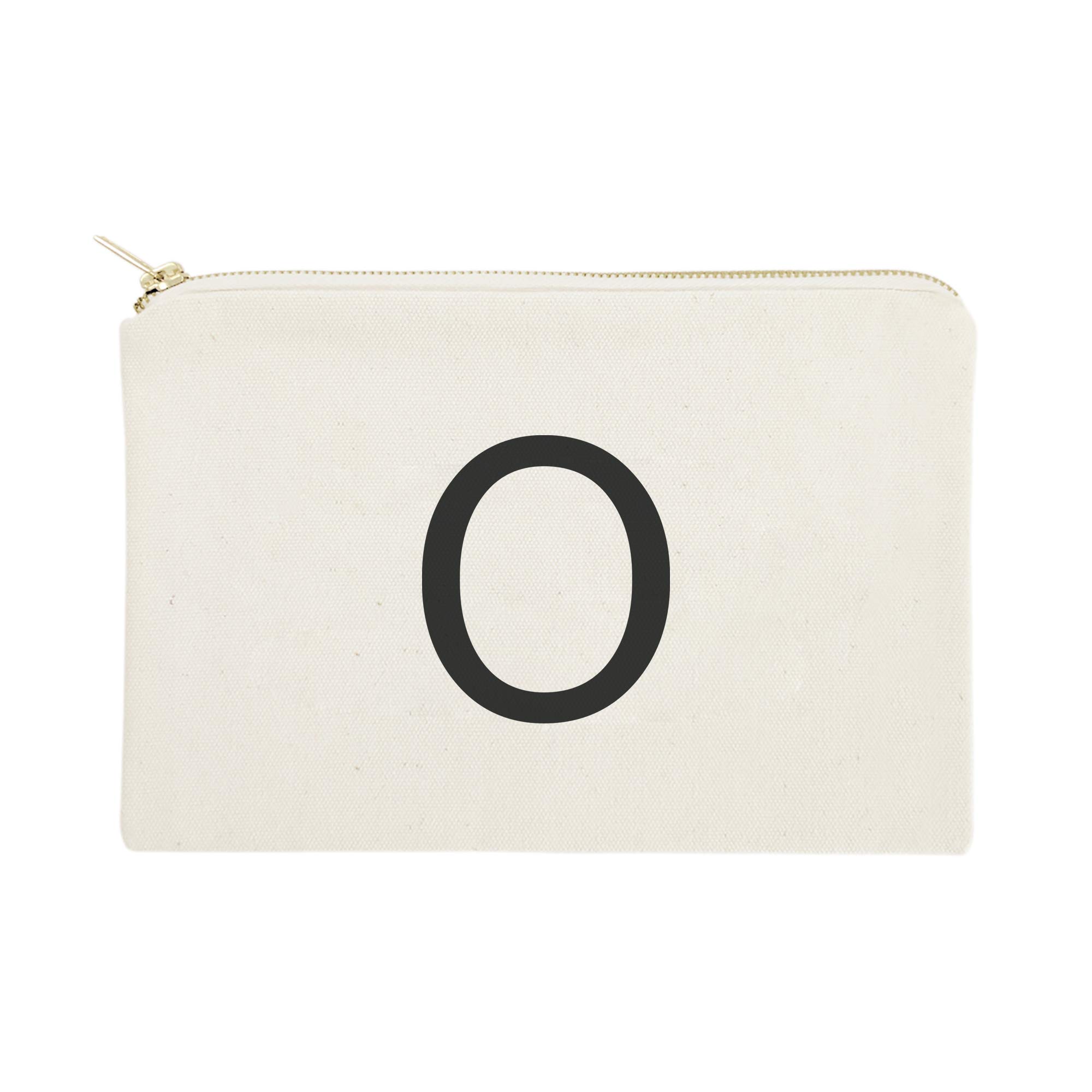 Personalized Monogram Initial Cosmetic Bag - Cotton & Canvas Travel Makeup Pouch for Women | Perfect for Gym, Travel & Daily Essentials Organization
