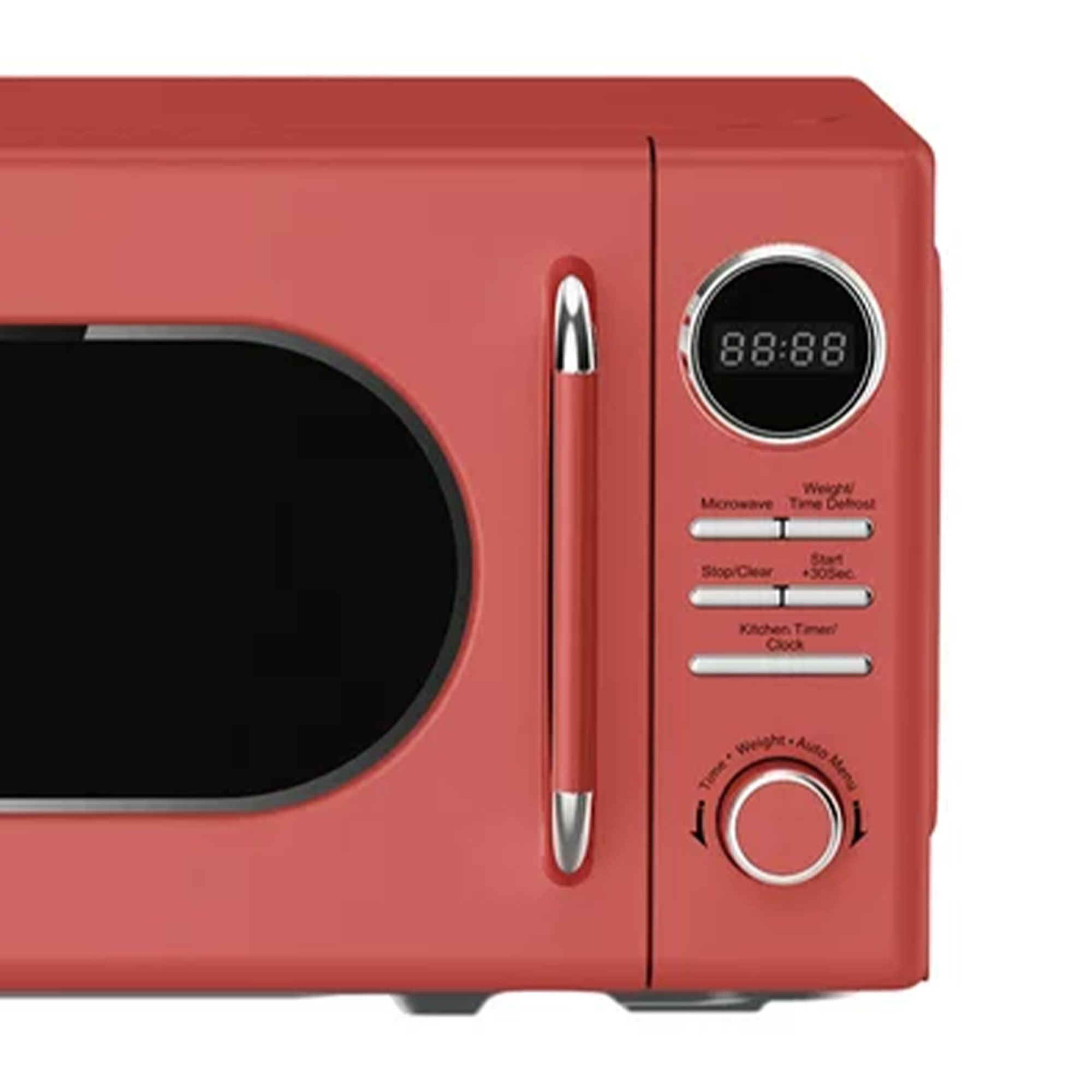 Magic Chef Retro Countertop Microwave Oven - 0.7 Cu Ft Compact Microwave with Classic Design in Red - Perfect for Small Kitchens, Dorms & Office Spaces