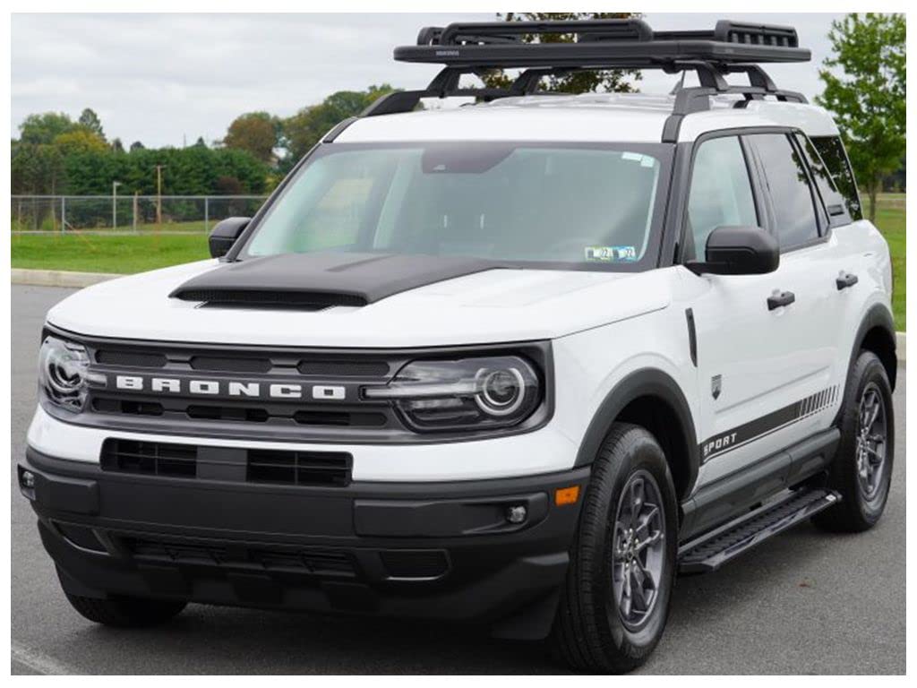 Romik® RZR SUV Running Boards & Side Steps for Ford Bronco Sport (2021-2023) - Heavy Duty Aluminum Nerf Bars with Non-Slip Surface - Perfect for Off-Roading, Camping & Daily Use