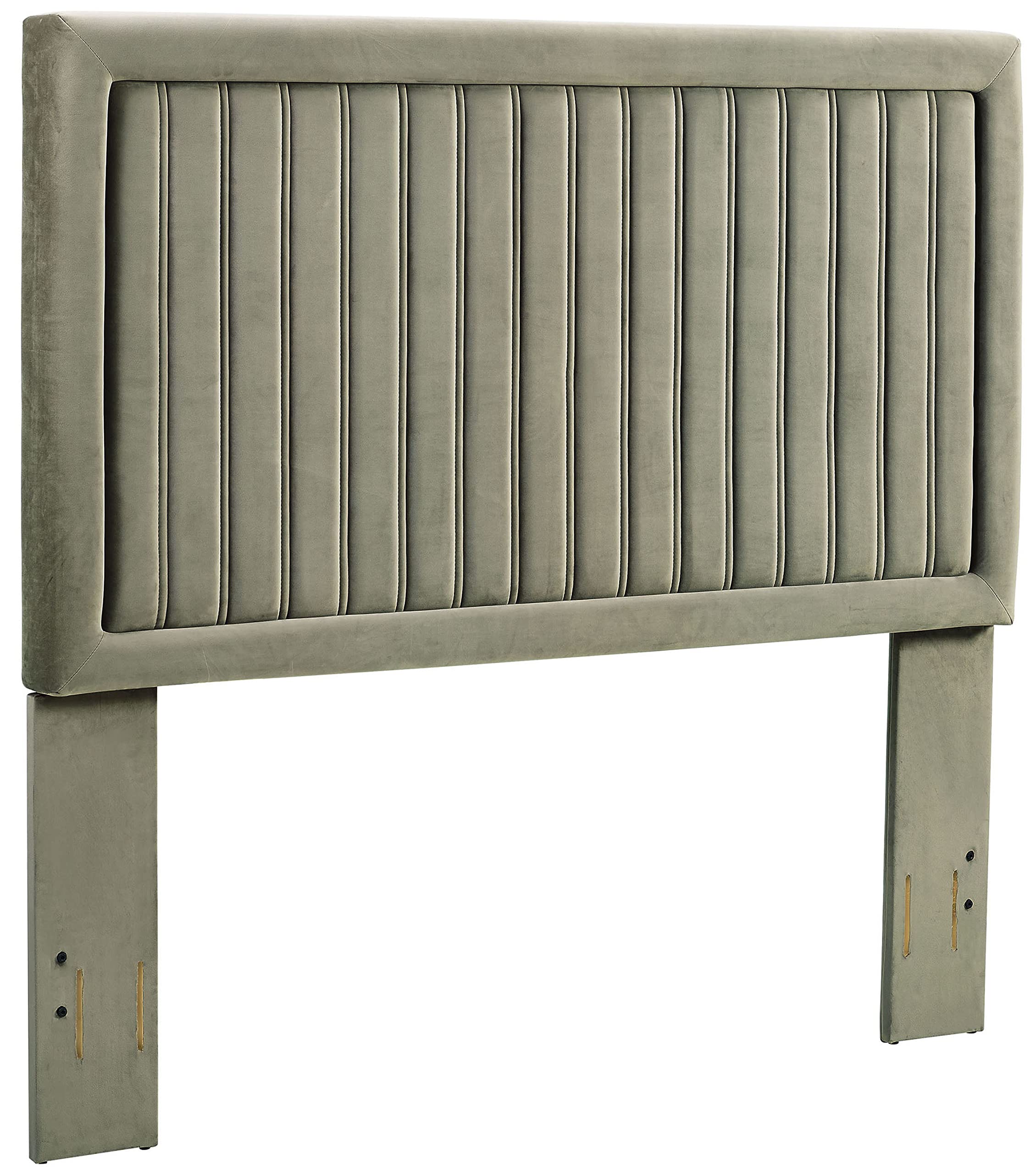 Crosley Furniture Grayson Upholstered Headboard - Full/Queen Size Bed Frame Headboard with Granite Microfiber Fabric - Perfect for Master Bedroom, Guest Room & Apartment Decor